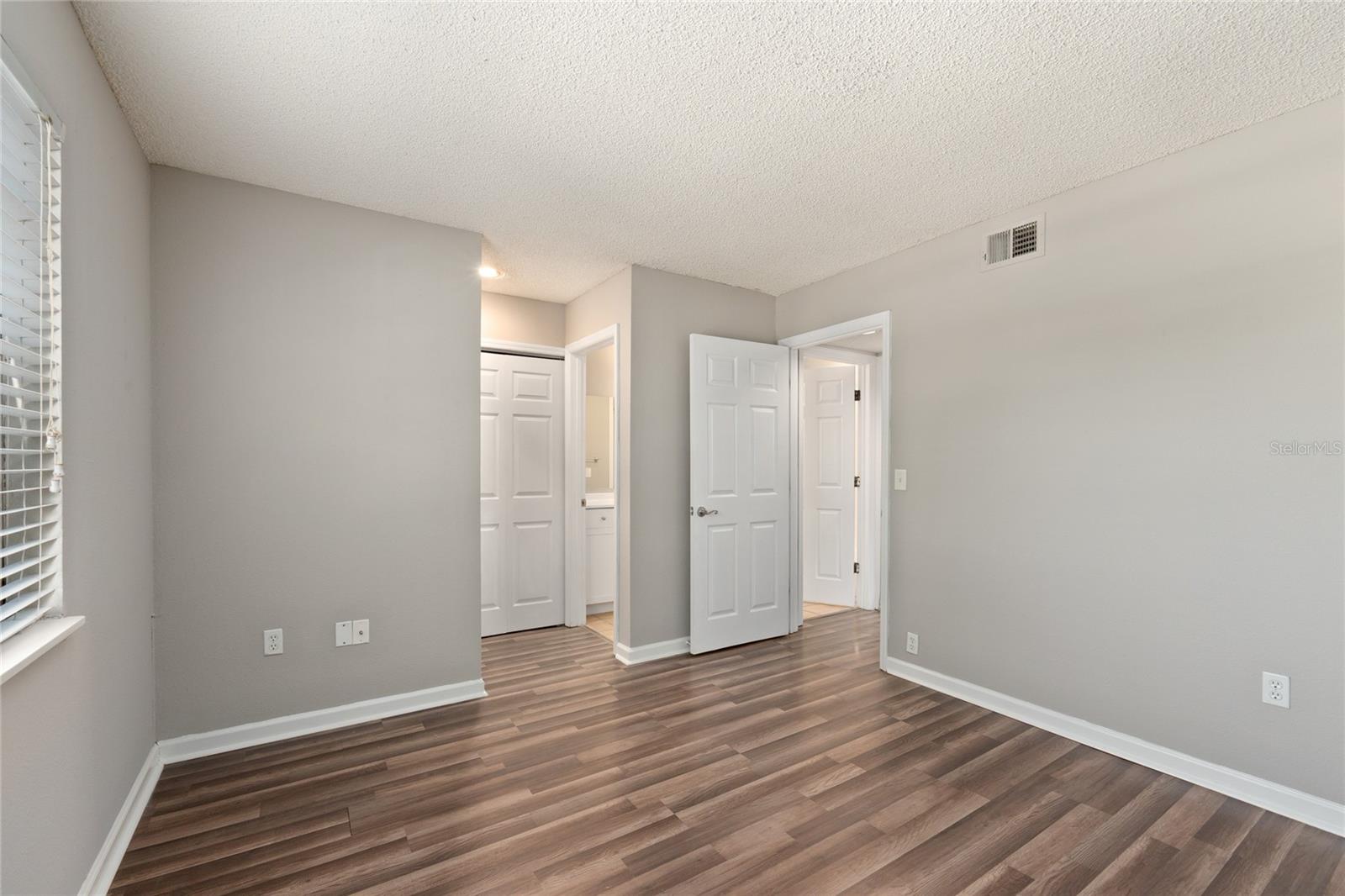 Lots of storage in this main bedroom