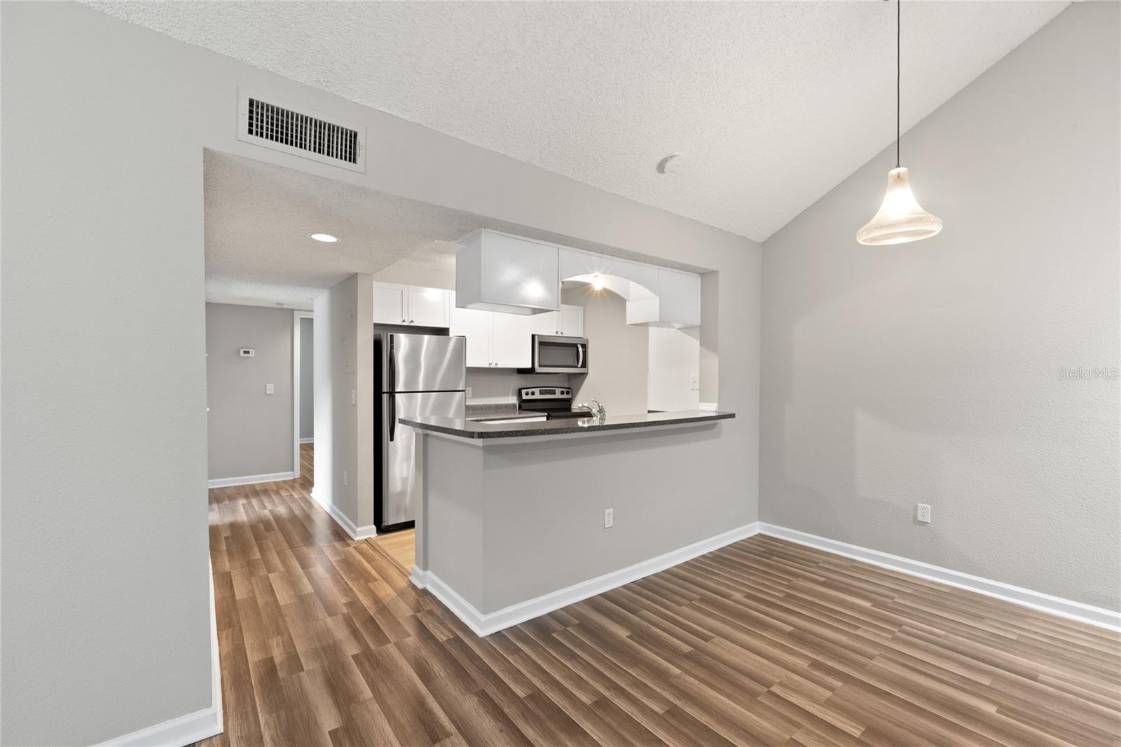 Kitchen opens to the main living space