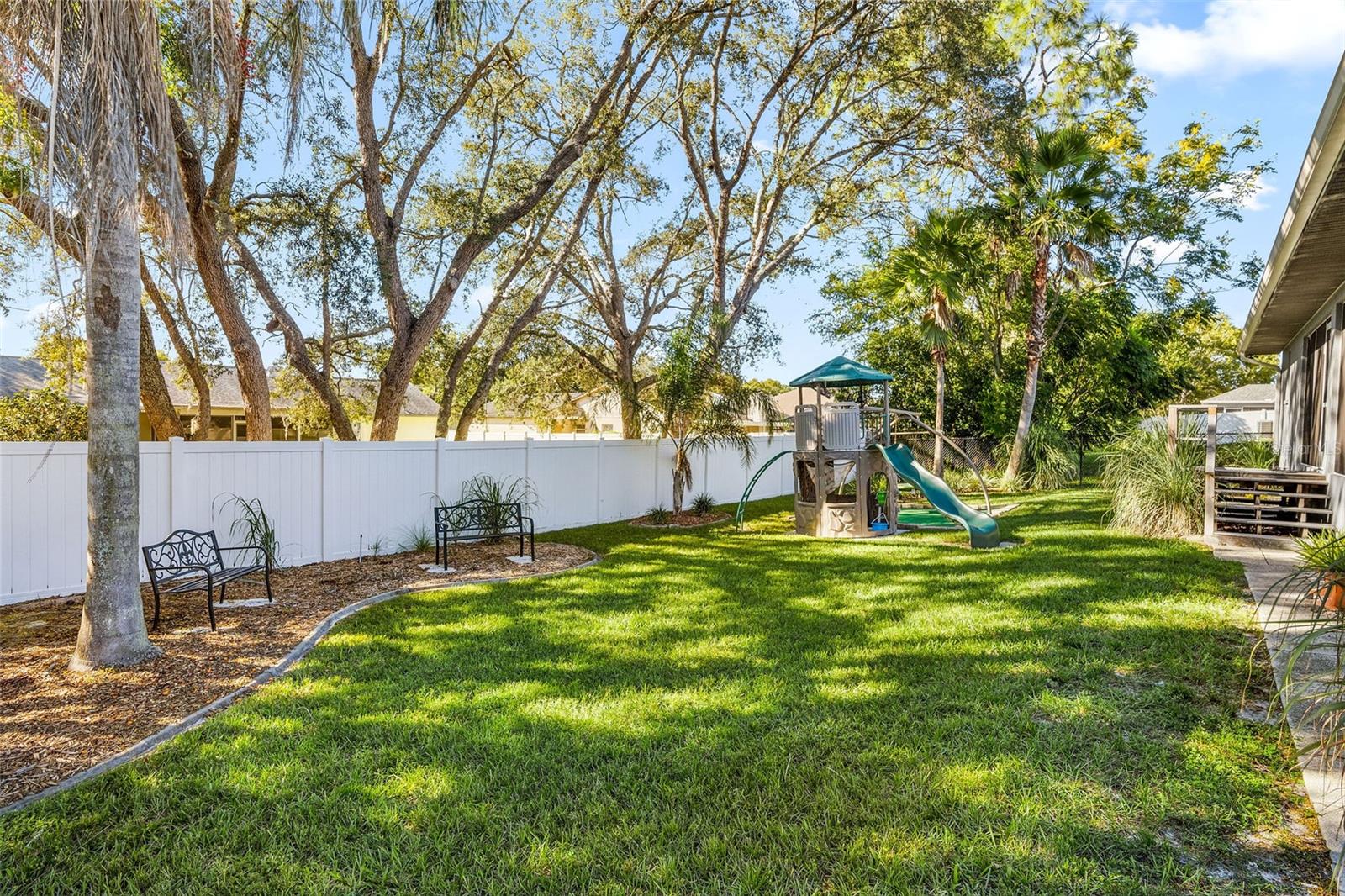 FENCED BACK YARD