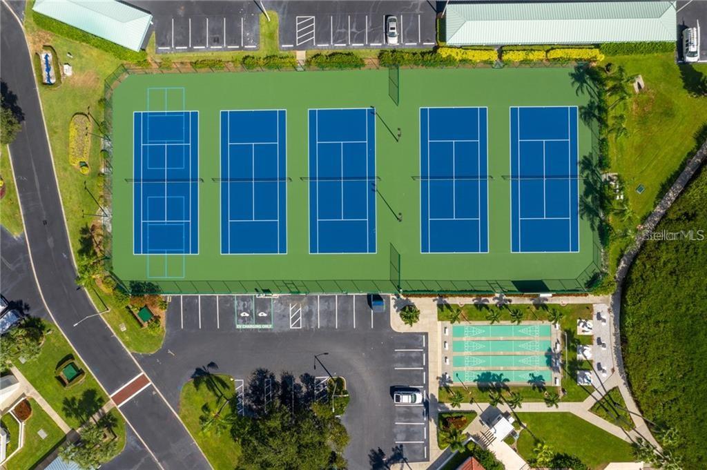 Aerial Tennis Courts