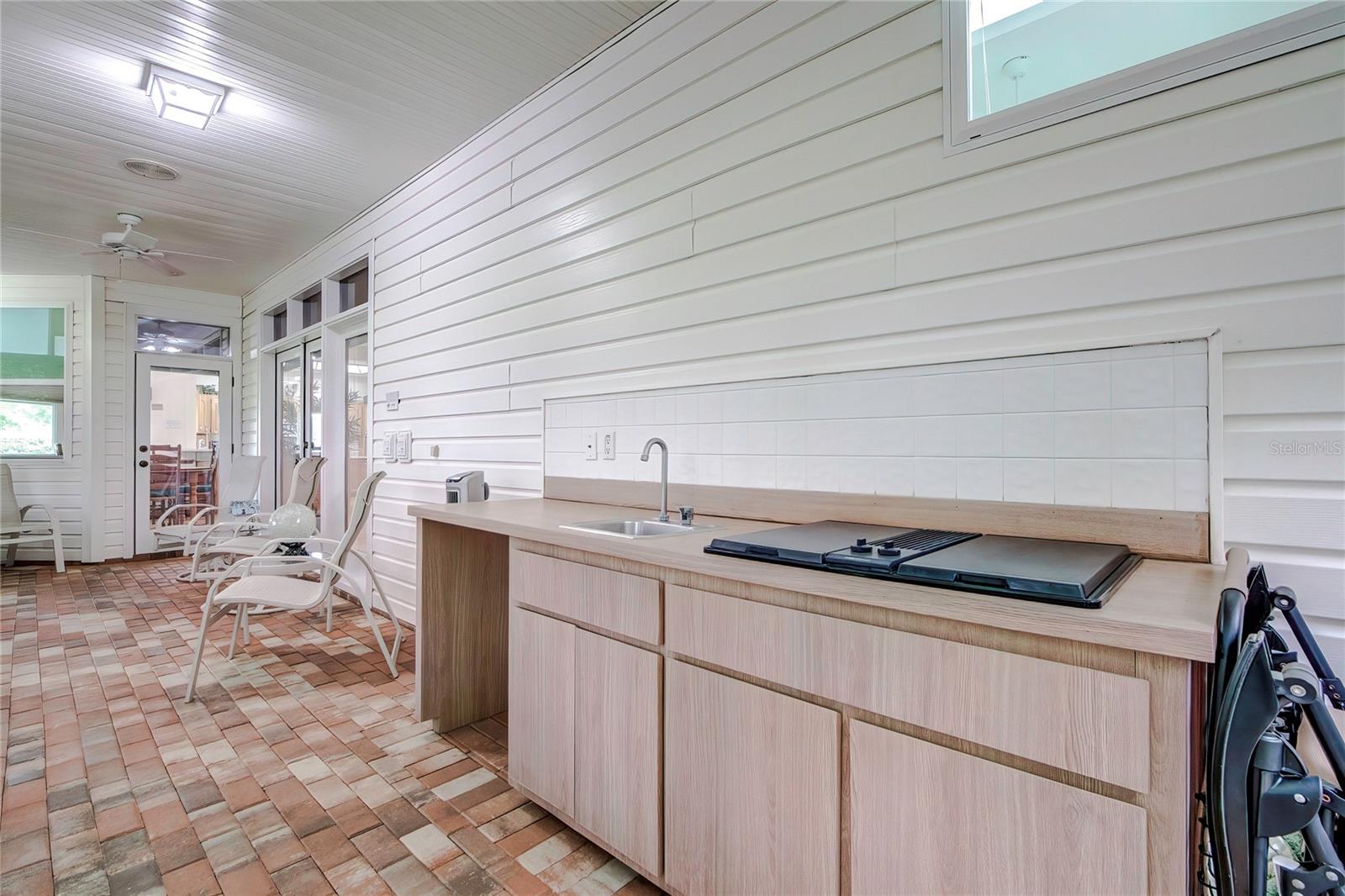 Summer Kitchen on Enclosed Porch