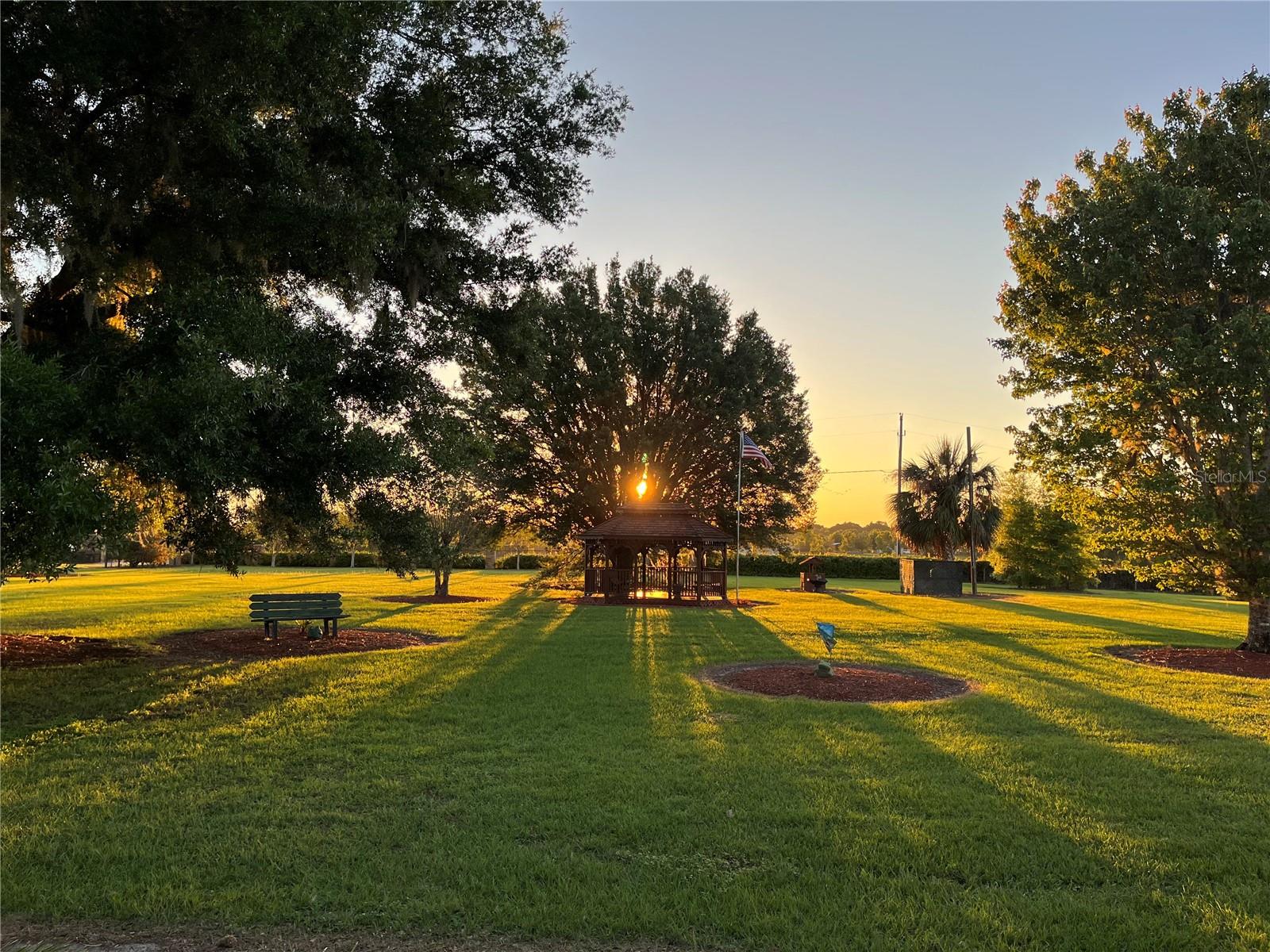 Beautiful Sunrise Off of the Rocking Chair Front Porch