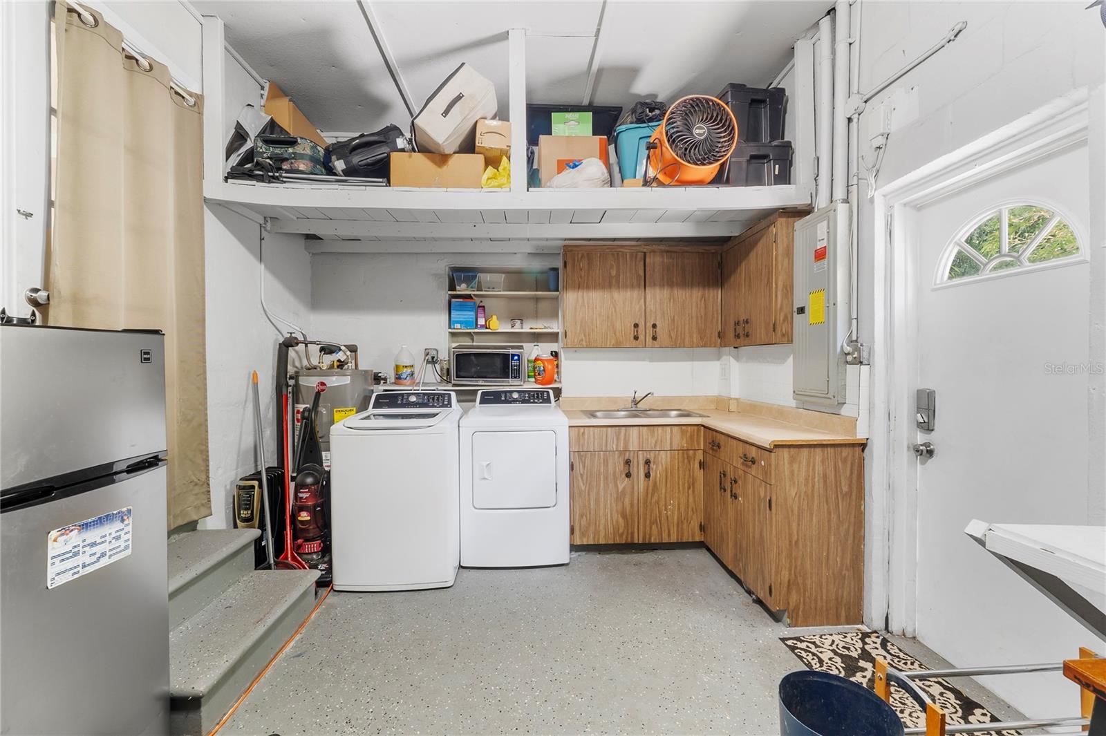 Laundry in garage