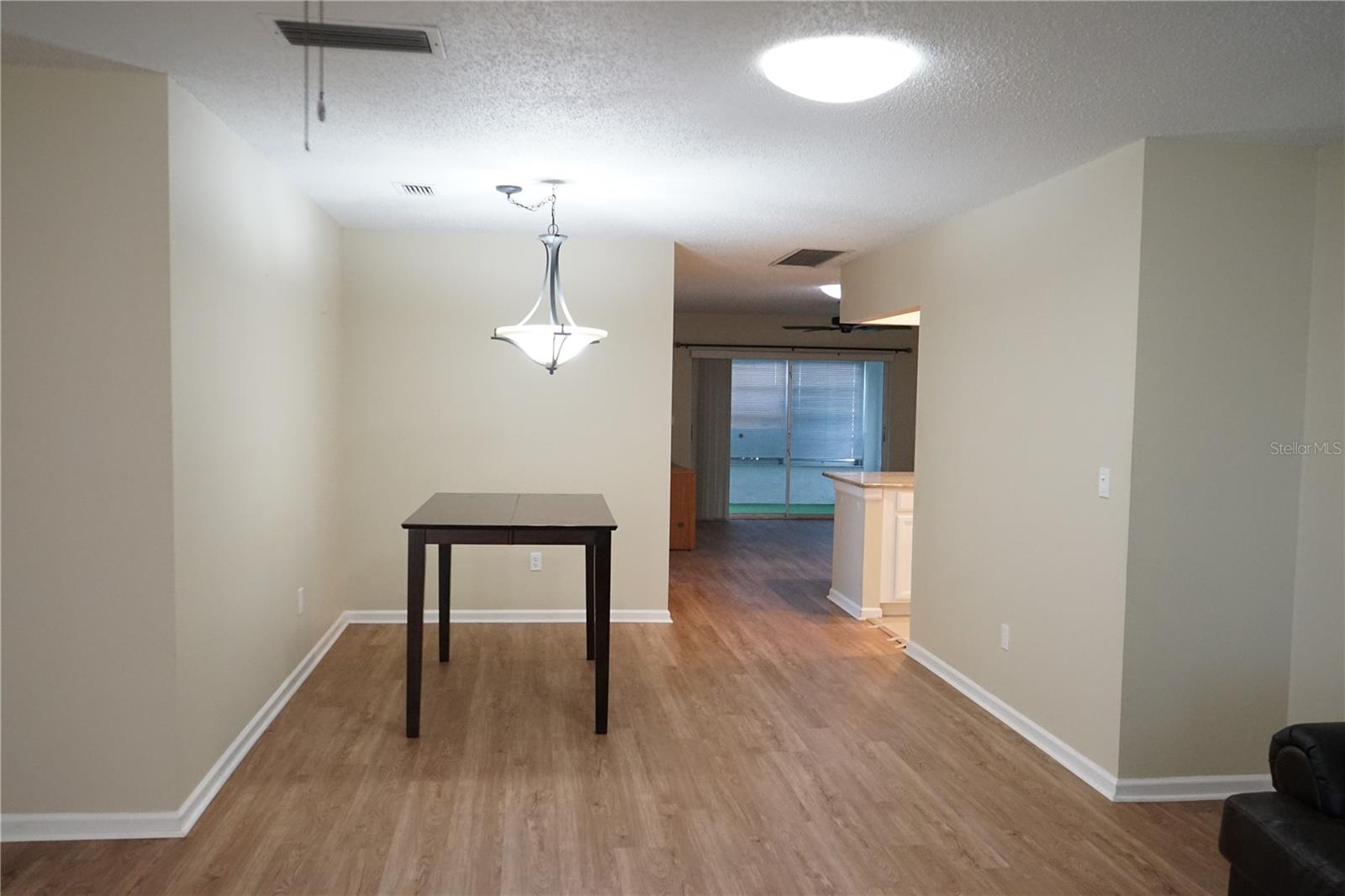 dining area next to kitchen