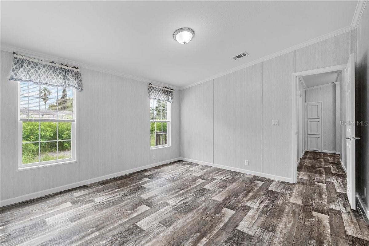 Primary Bedroom w/view of Hallway