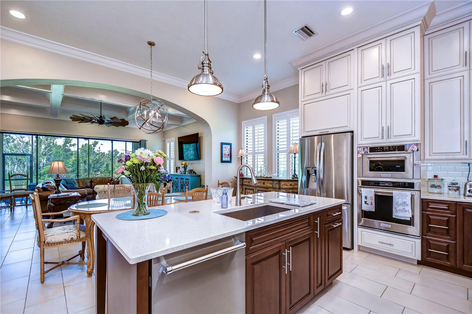 Luxury kitchen boasts an open concept design!