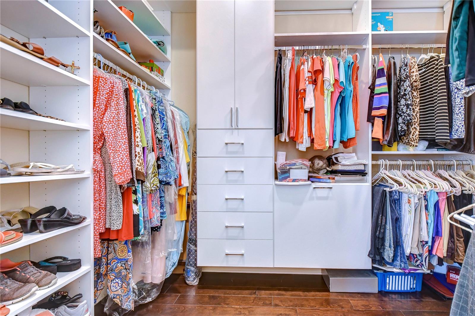 Custom walk-in closets!