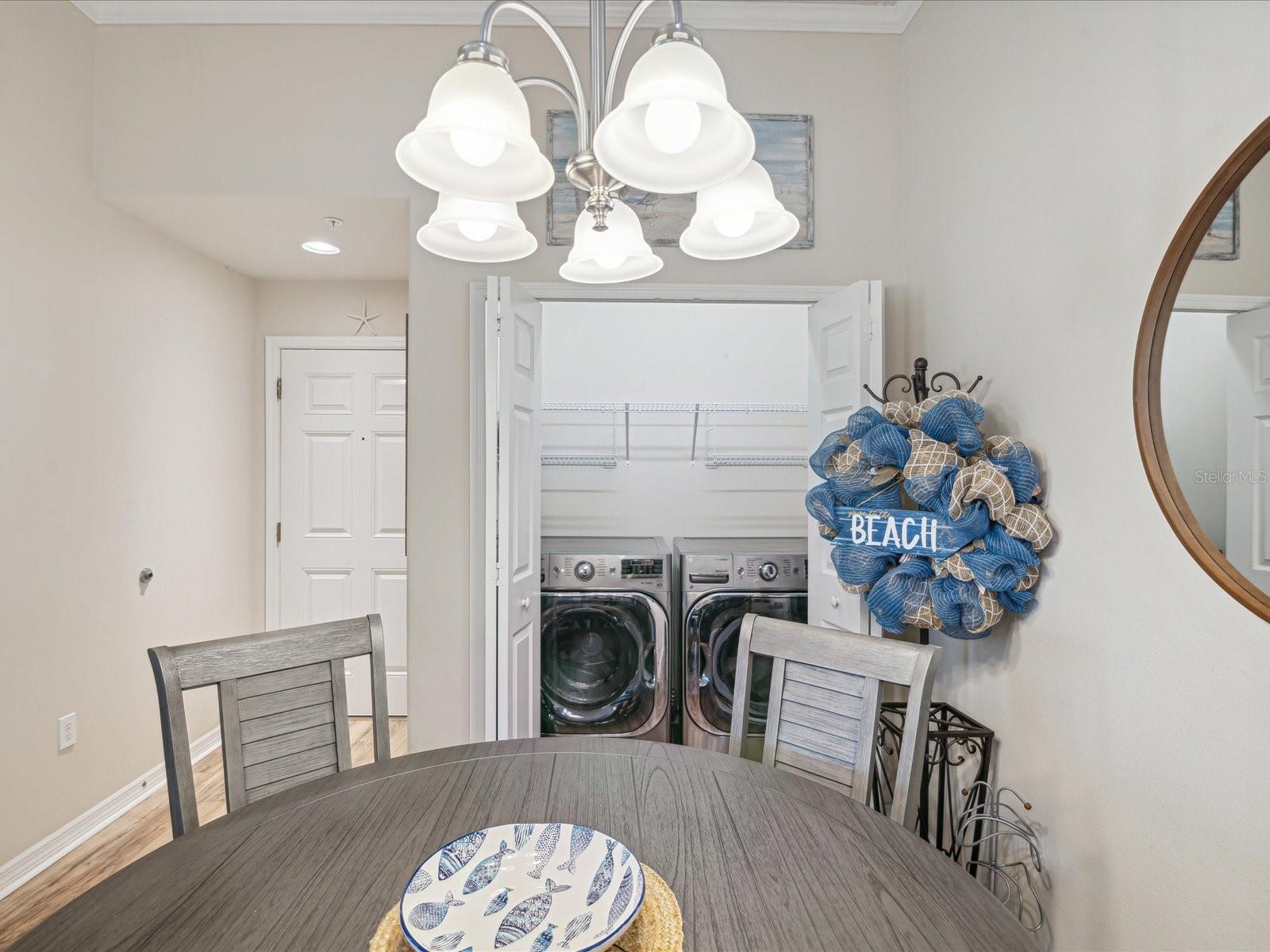Washer/Dryer off Dining Area