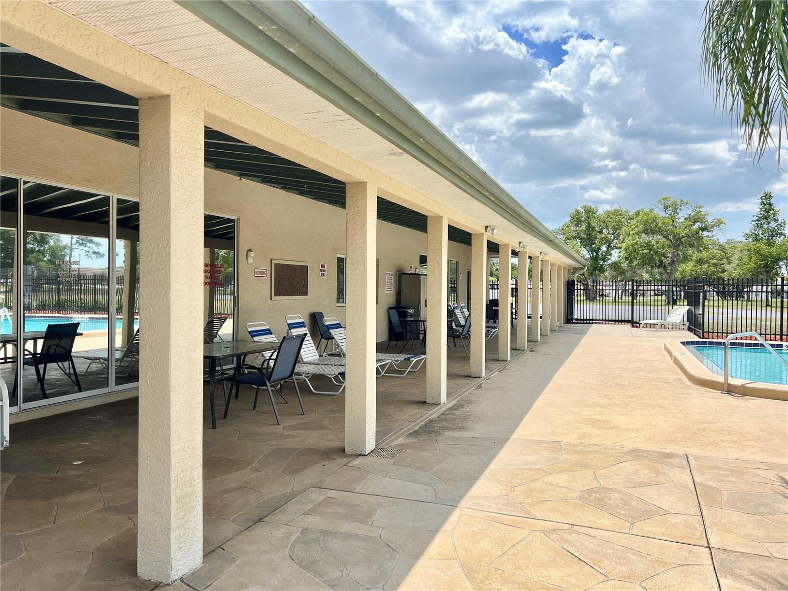 Community Pool and Covered Patio