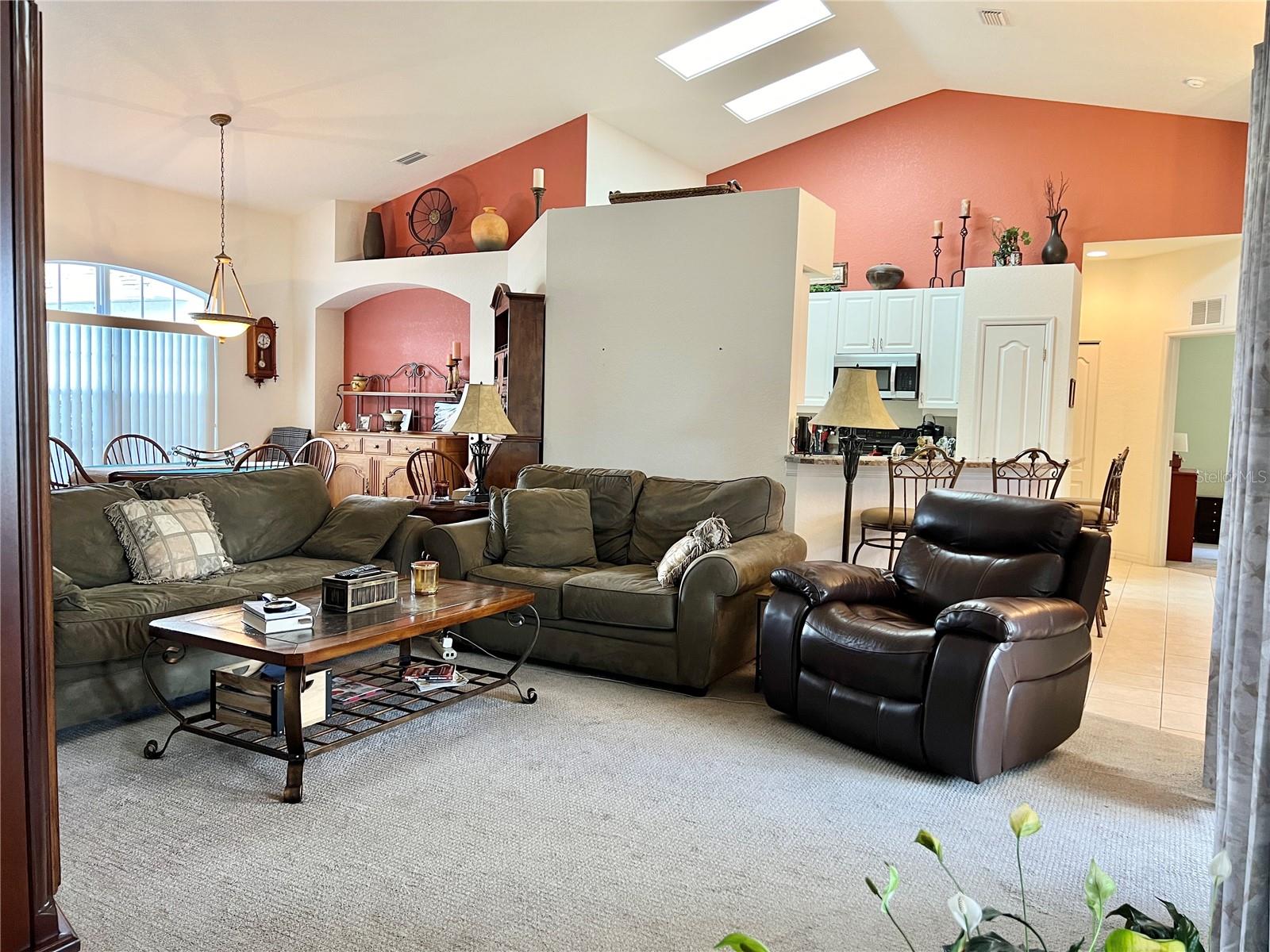 Living Area - Vaulted Ceilings