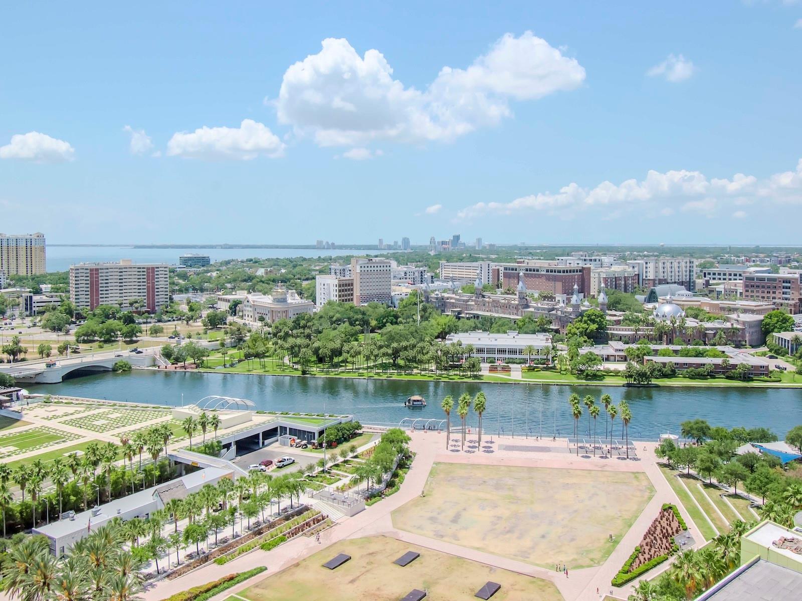 View of Curtis Hixon and Hillsborough River