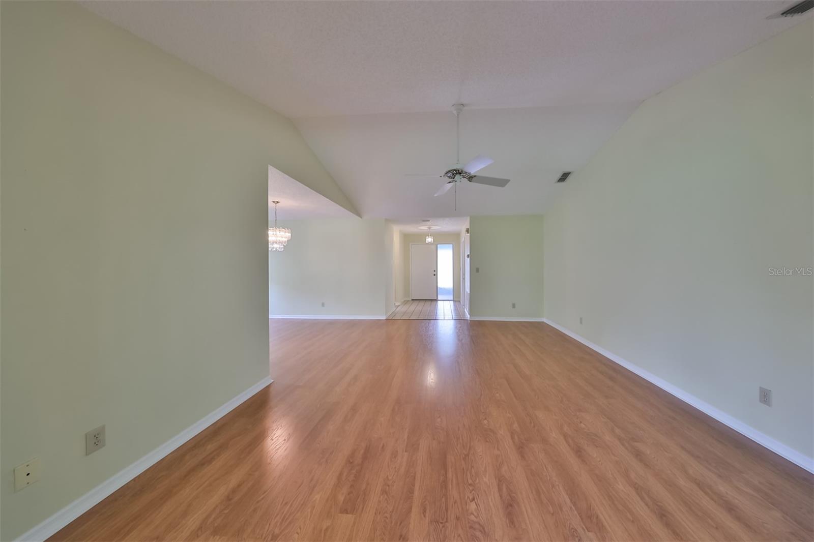 From Great Room Looking towards the Hallway that leads to the Front Door.