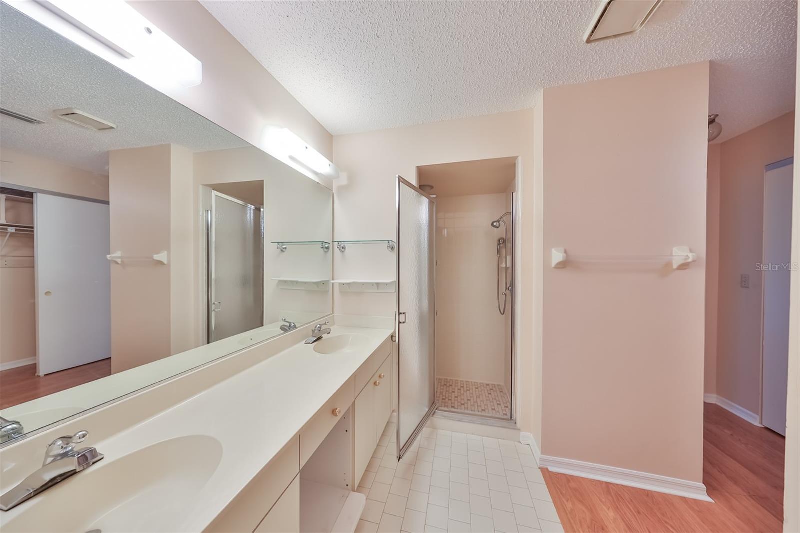 Primary Bath with double bowl sink