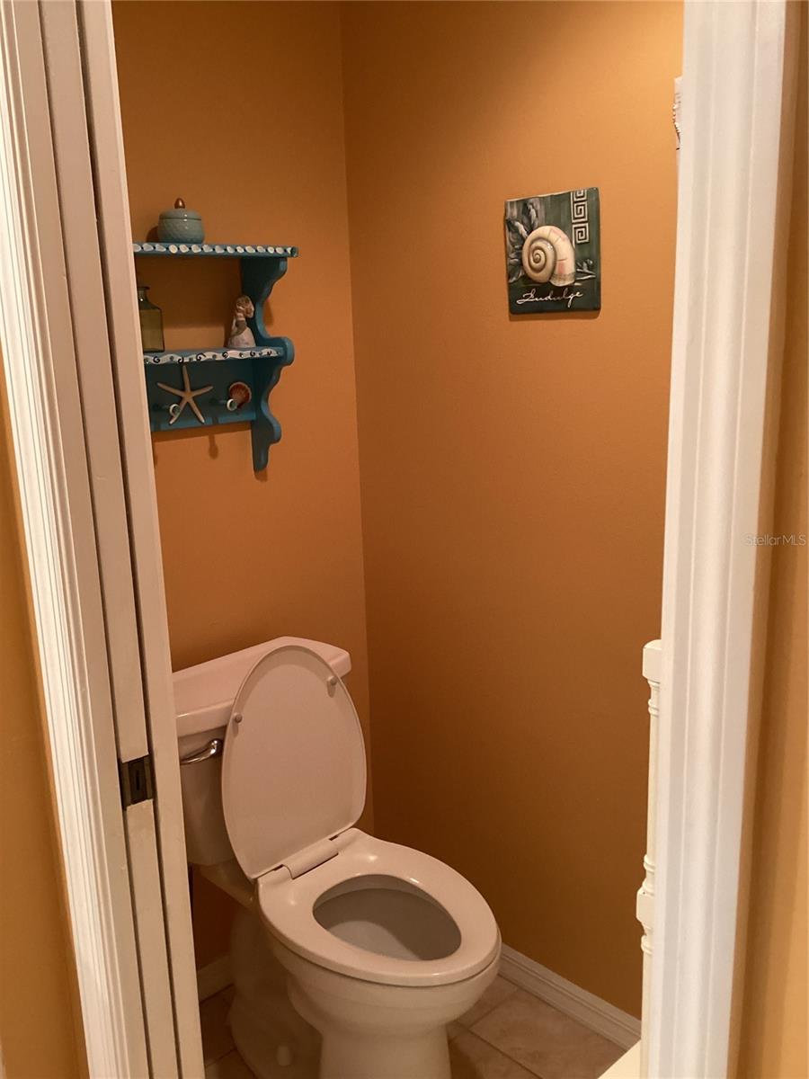 Bathroom with privacy door