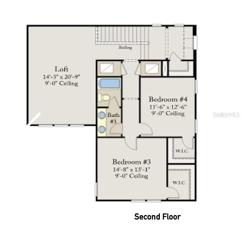 Floor plan second floor