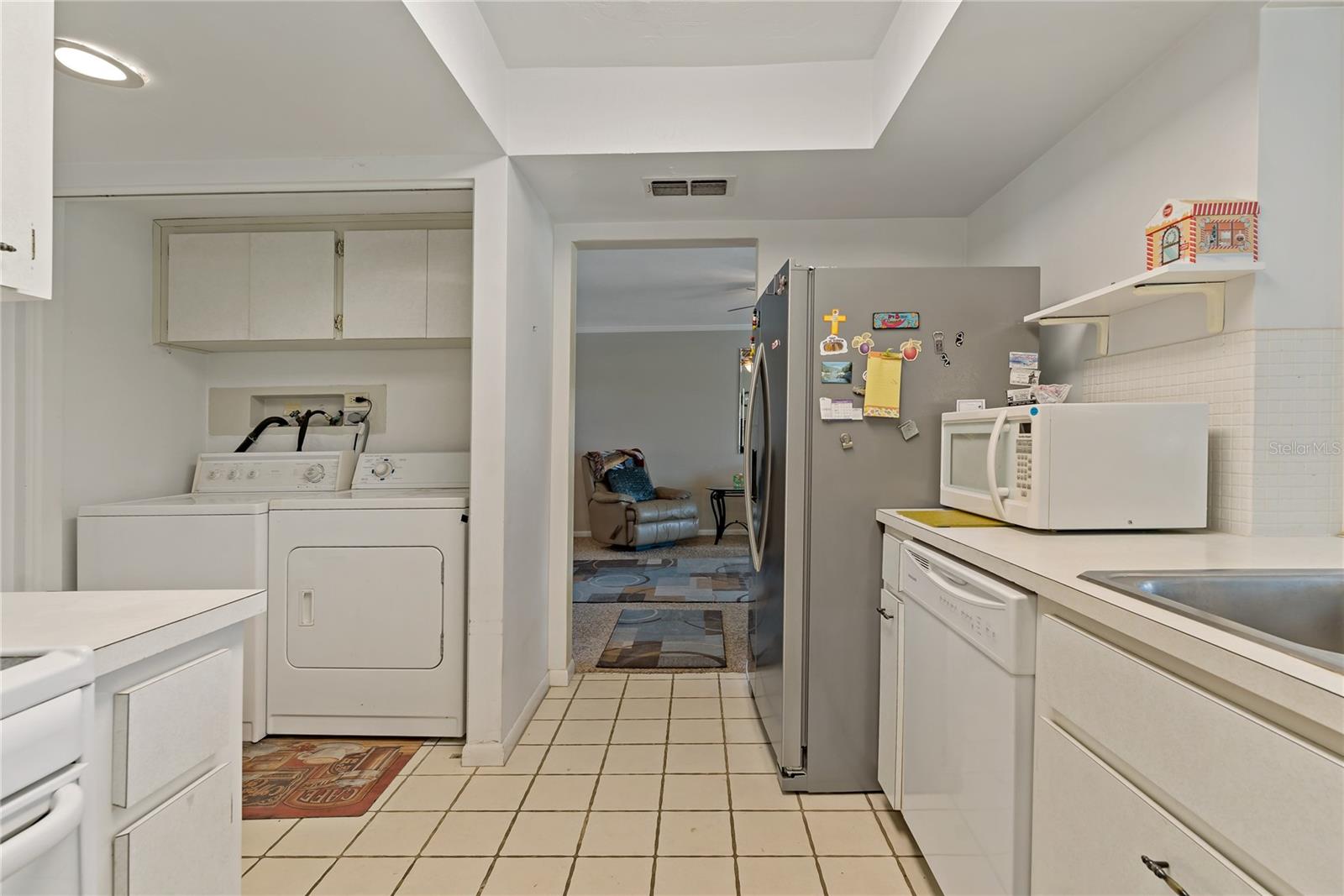 Laundry in Kitchen