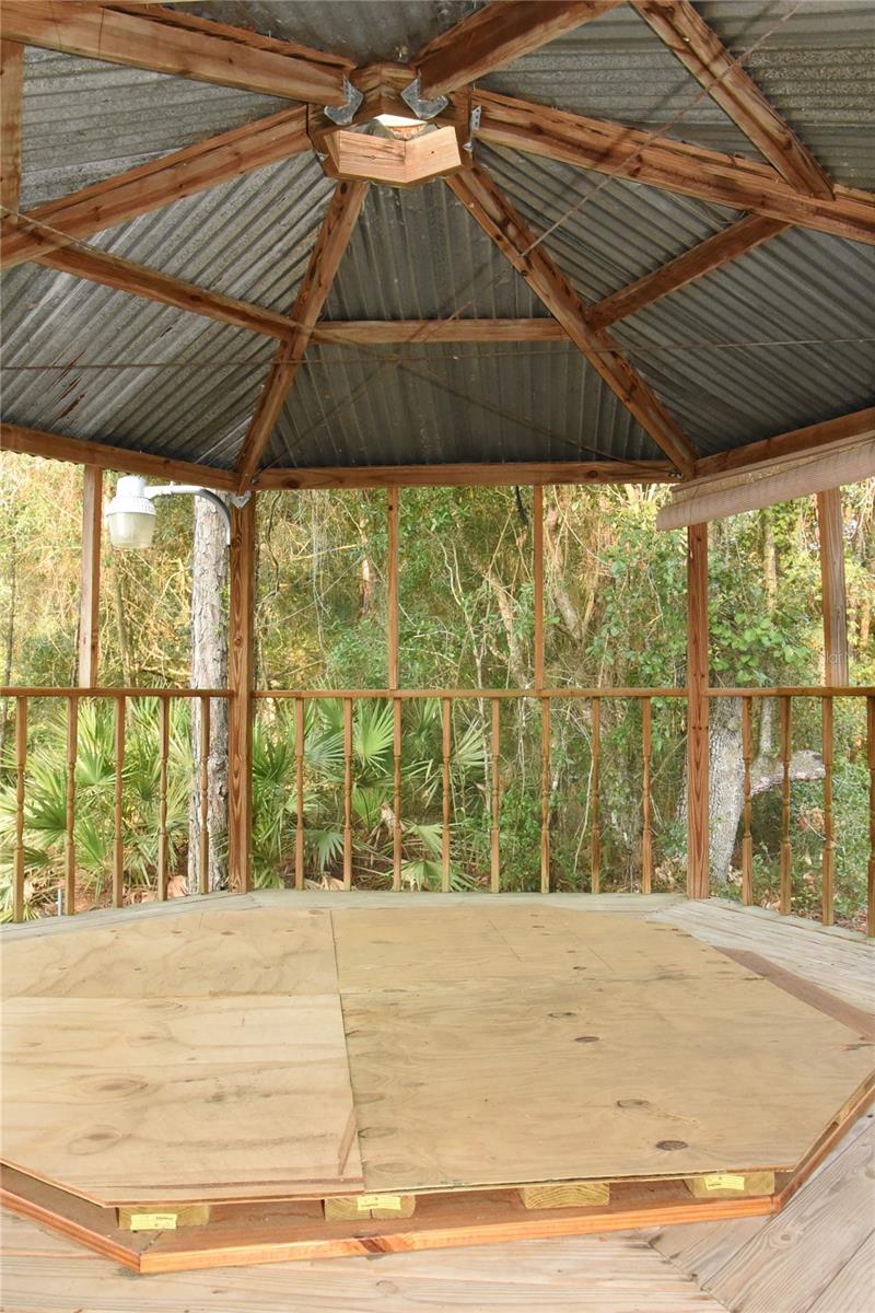 Enclosed Gazebo with heated spa