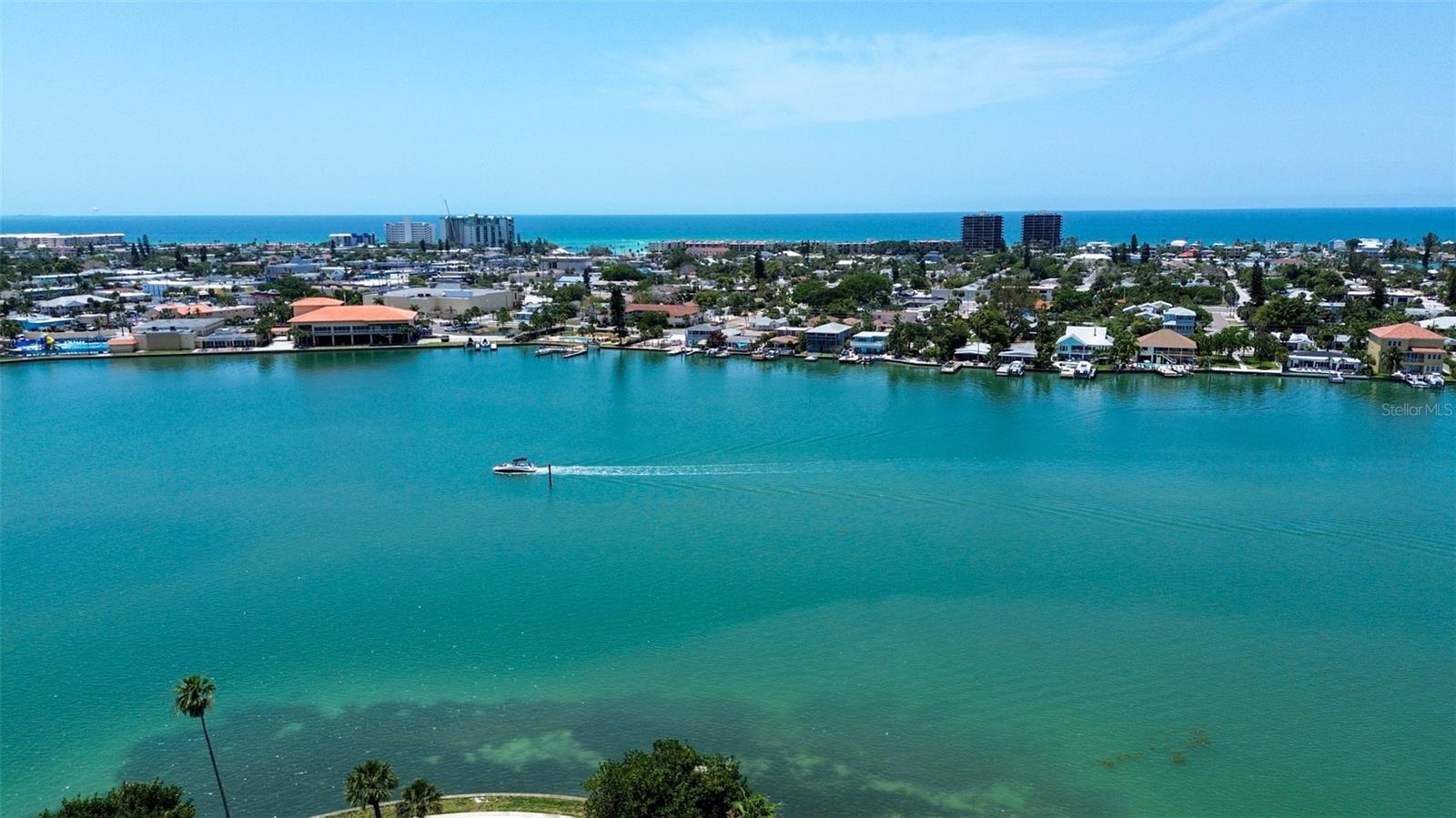 This is your view from your patio!  Watch boats glide by, dolphins playfully leap & the azure waters of the Intracoastal!  It's a front-row seat to nature's spectacle.