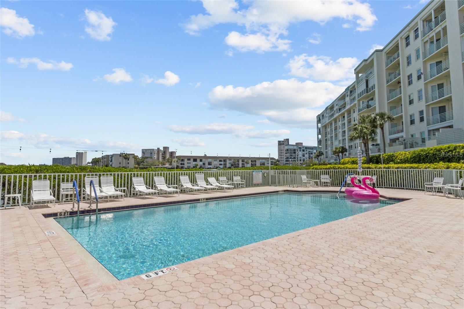 Whether you prefer to float around the pool & enjoy the water vistas or swim some laps, this pool is steps away from the condo!