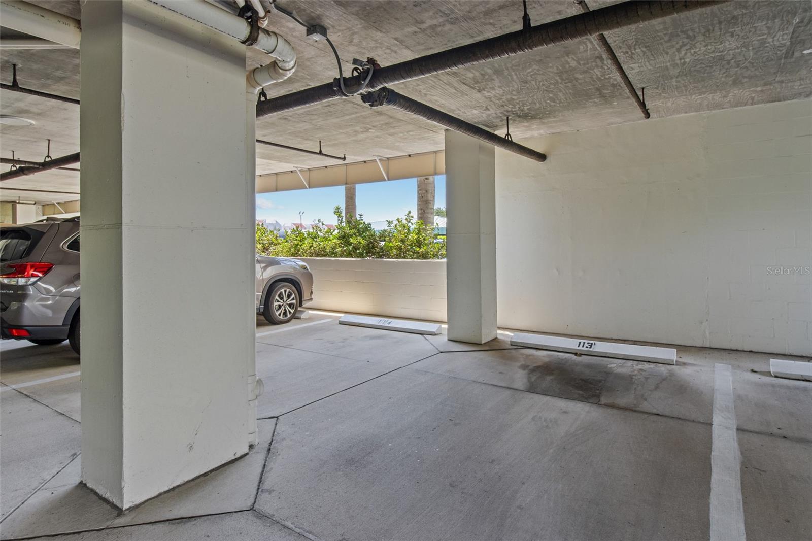 Your vehicle will be protected from the elements.  Under cover parking space #113 is assigned to the condominium.  There is also plenty of guest parking around the community.