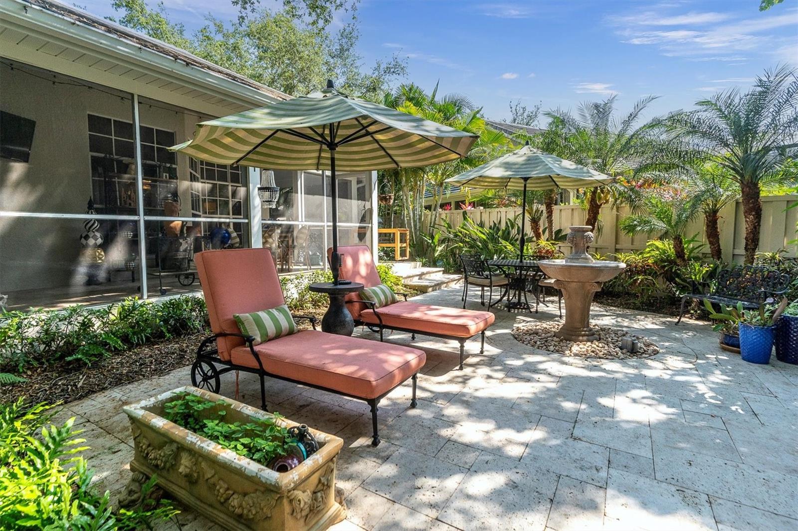 Outdoor patio area