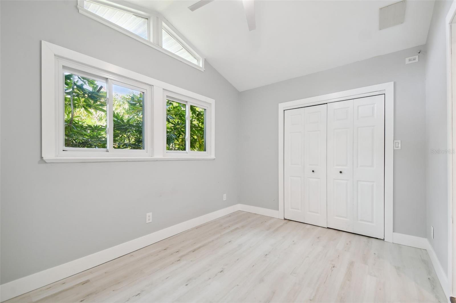 Bonus room with a closet