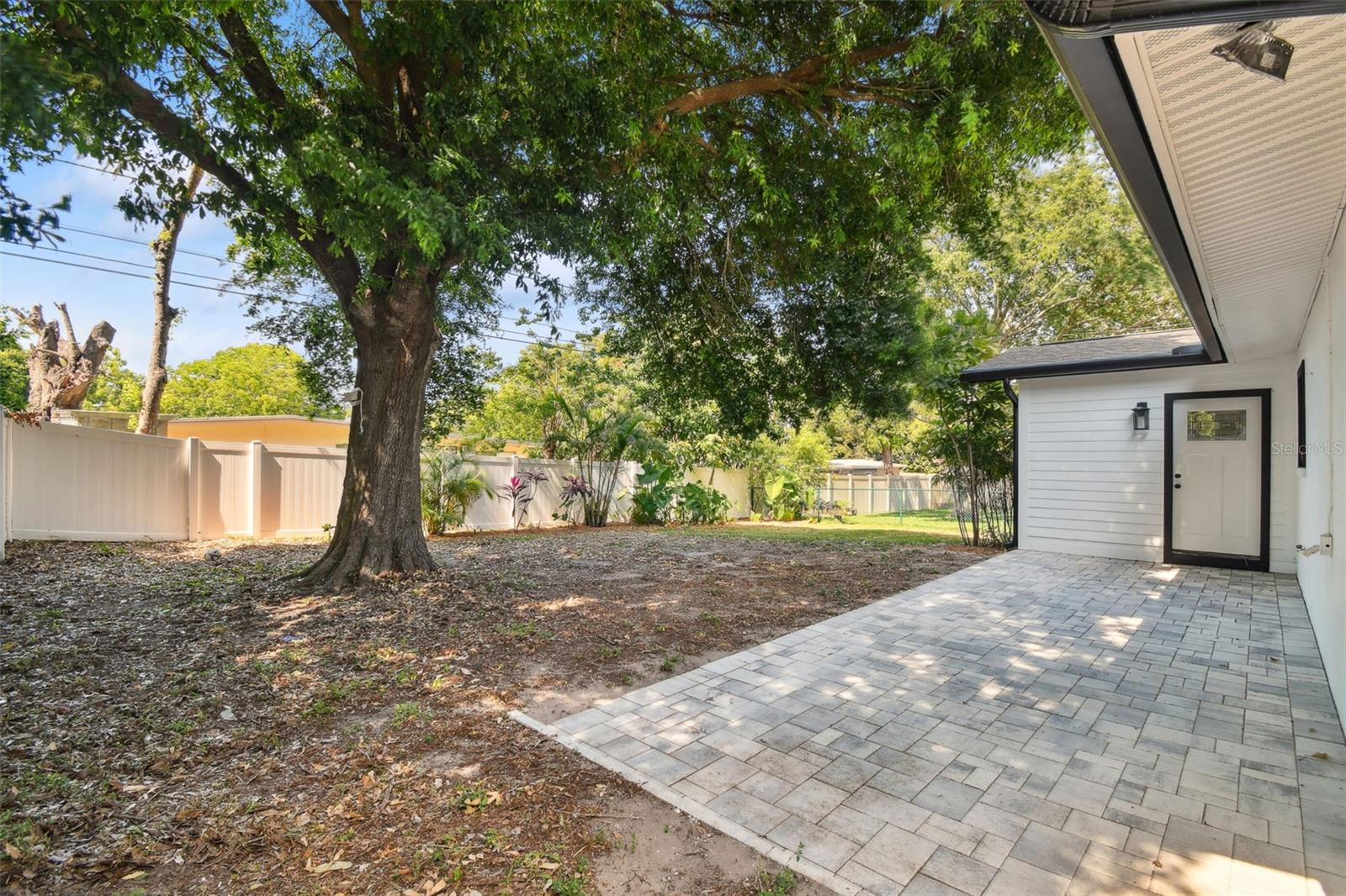 Nice size paver patio