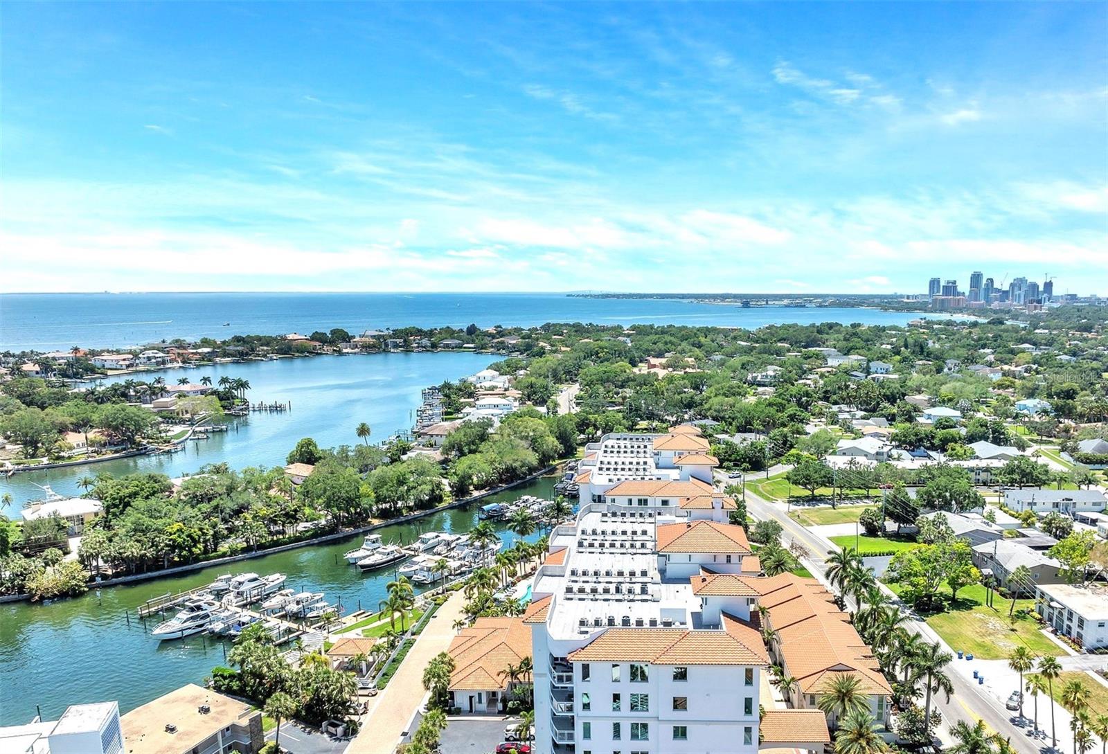 Location on the water, and still close to downtown St Pete, see top right side!
