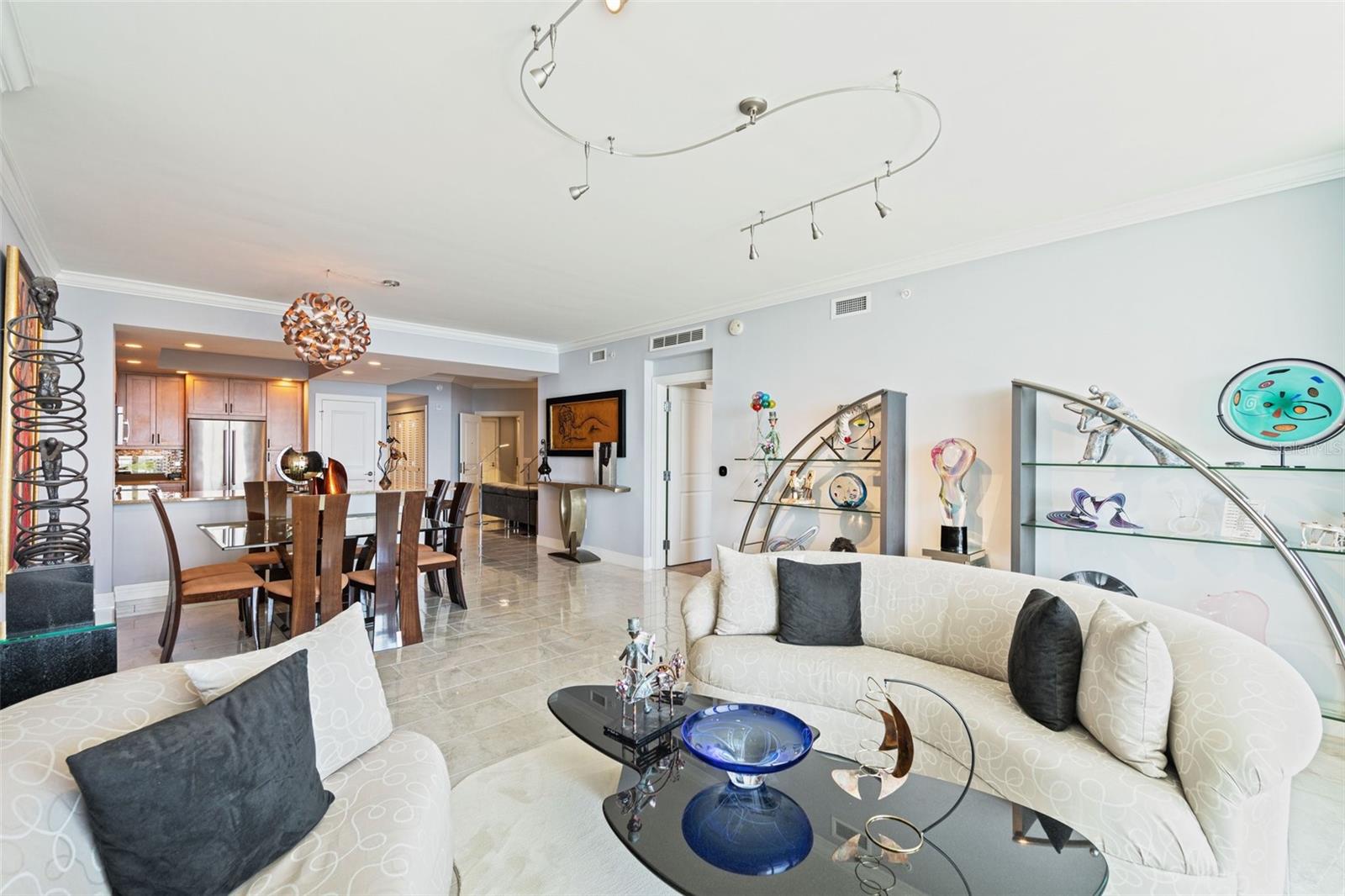 Spacious living area, nice dining, inviting light and bright!