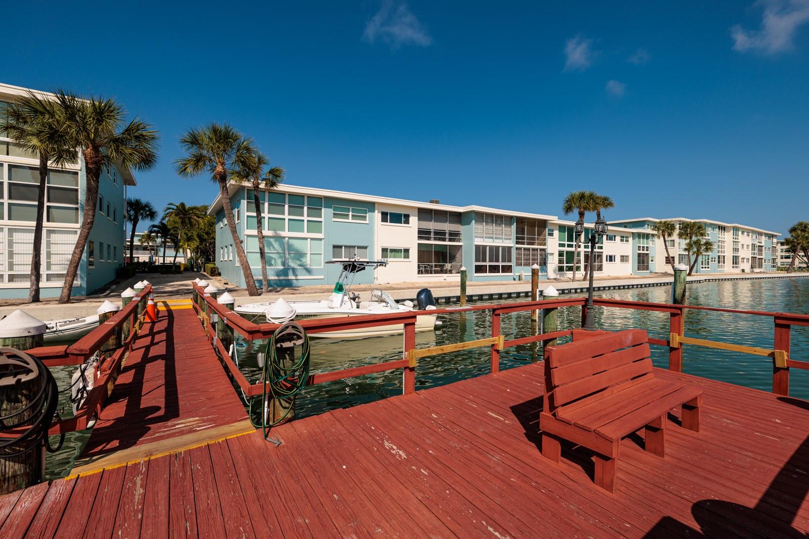 Great place to sit & relax while the dolphins play!