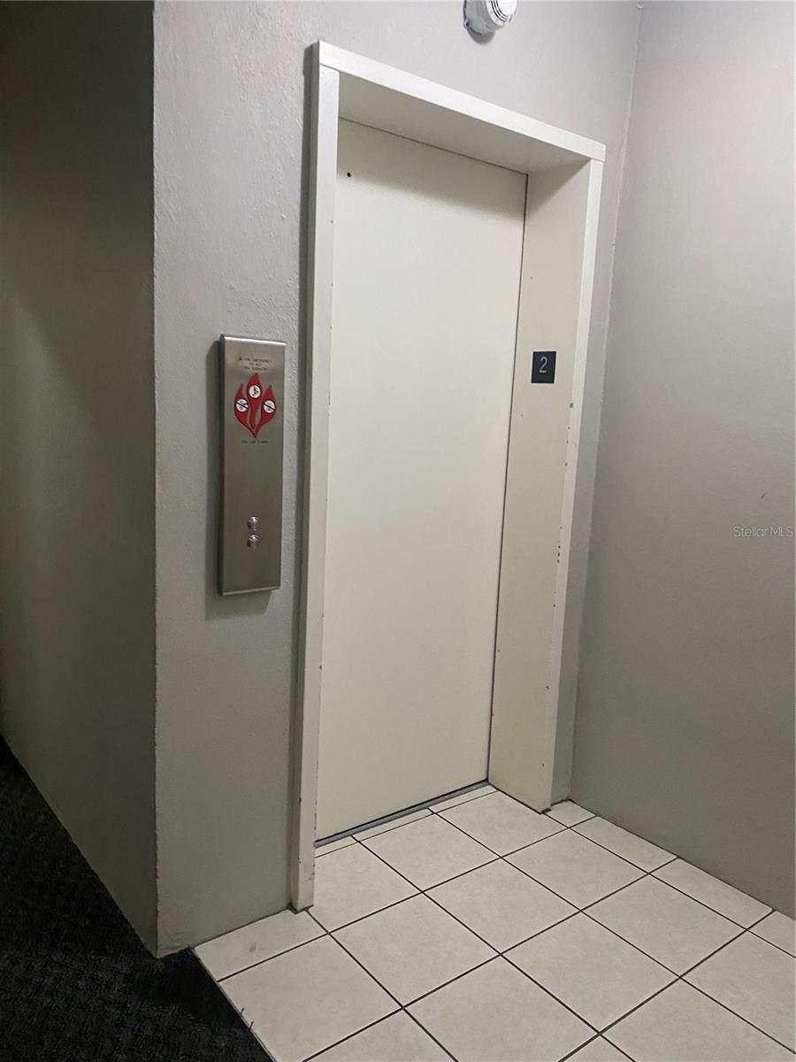 Elevator in building