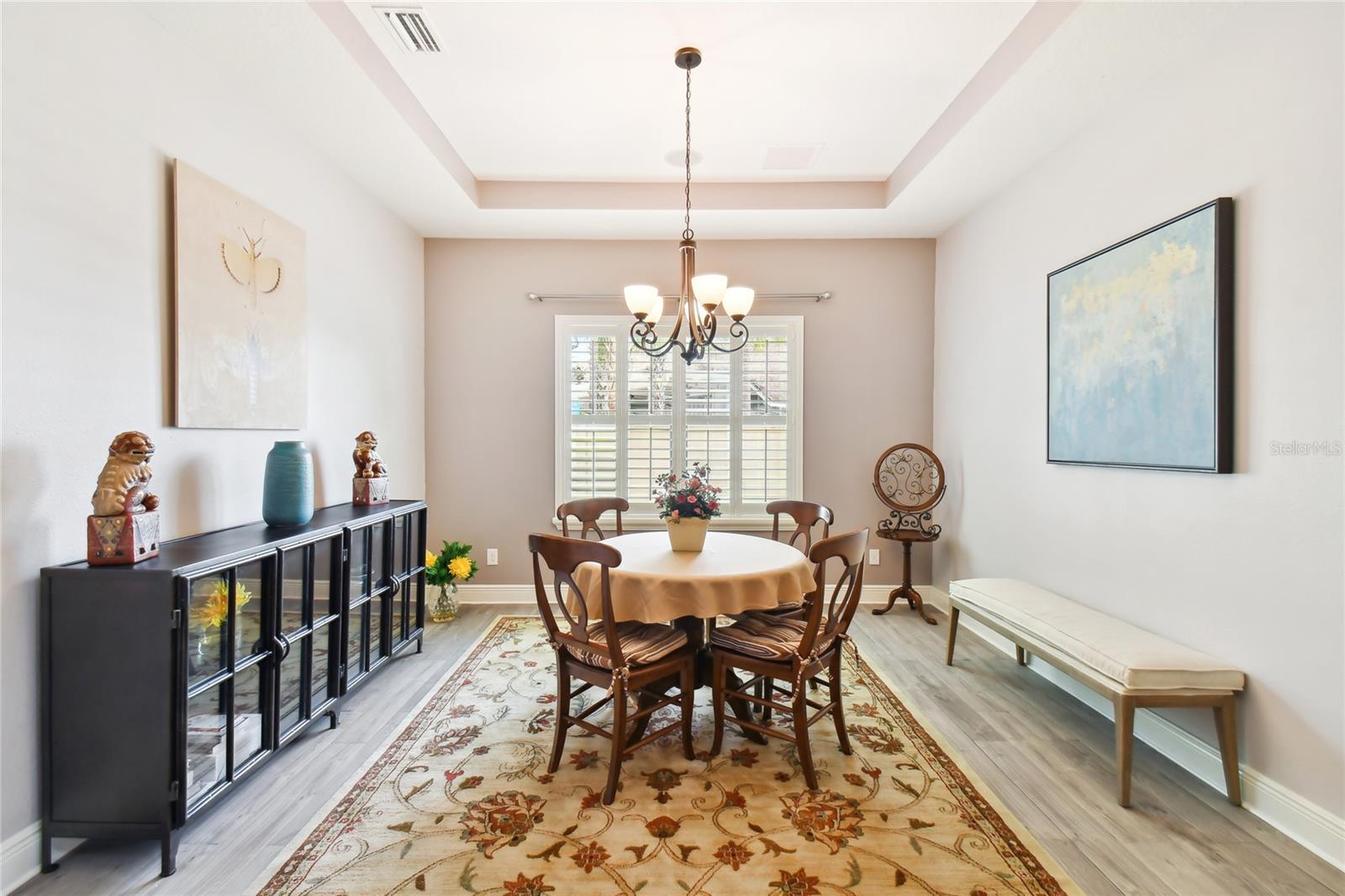 Formal Dining Room with Tray ceiling