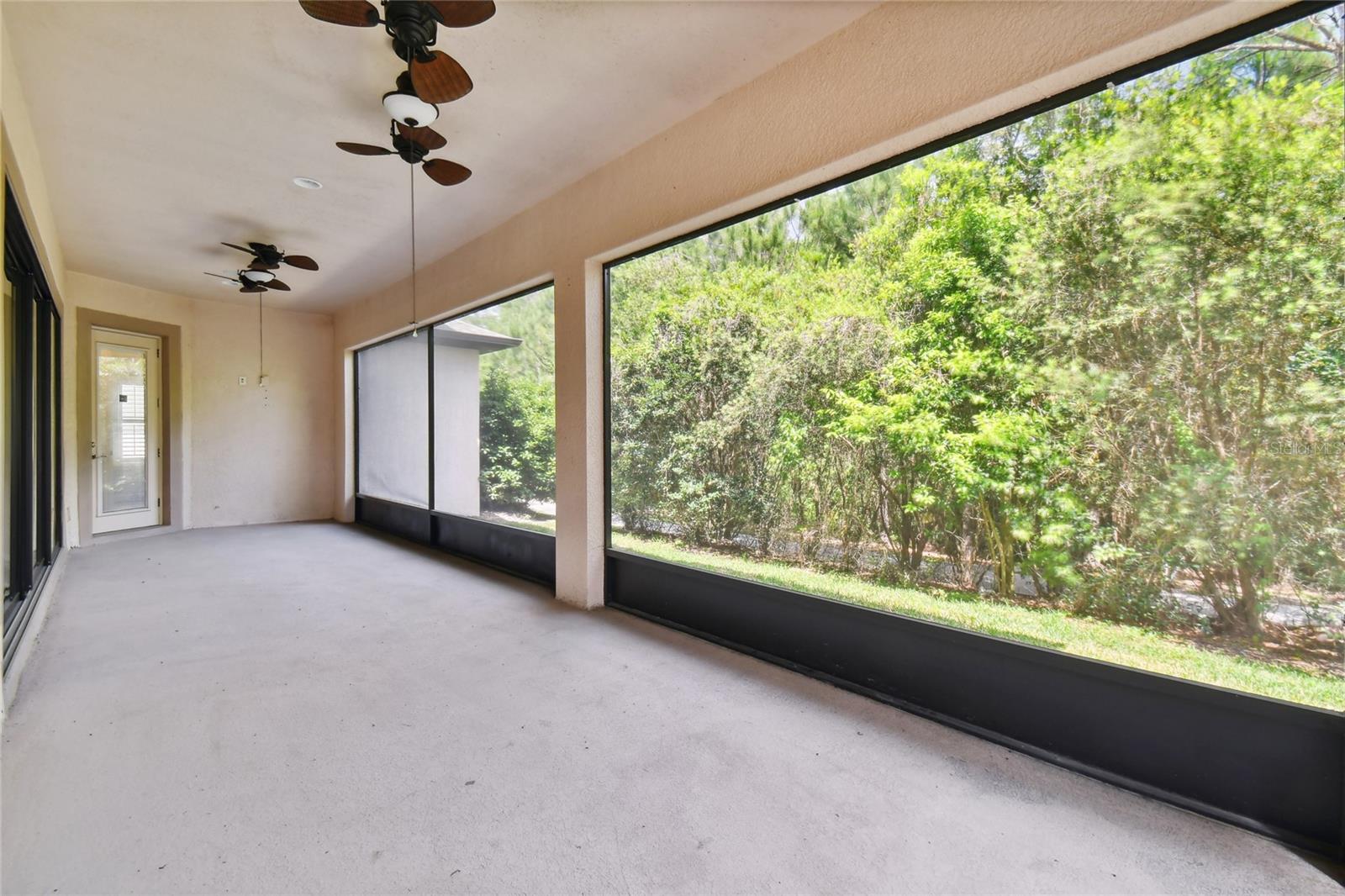 Screened in porch off the Living area.