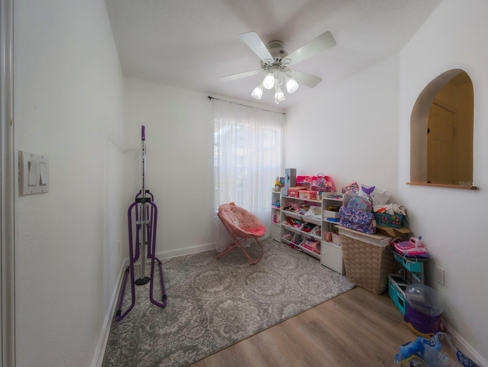 Kitchen eat in area used for playroom