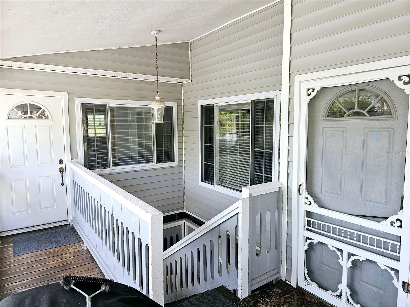 Front entrance and Private entrance to Master Bedroom