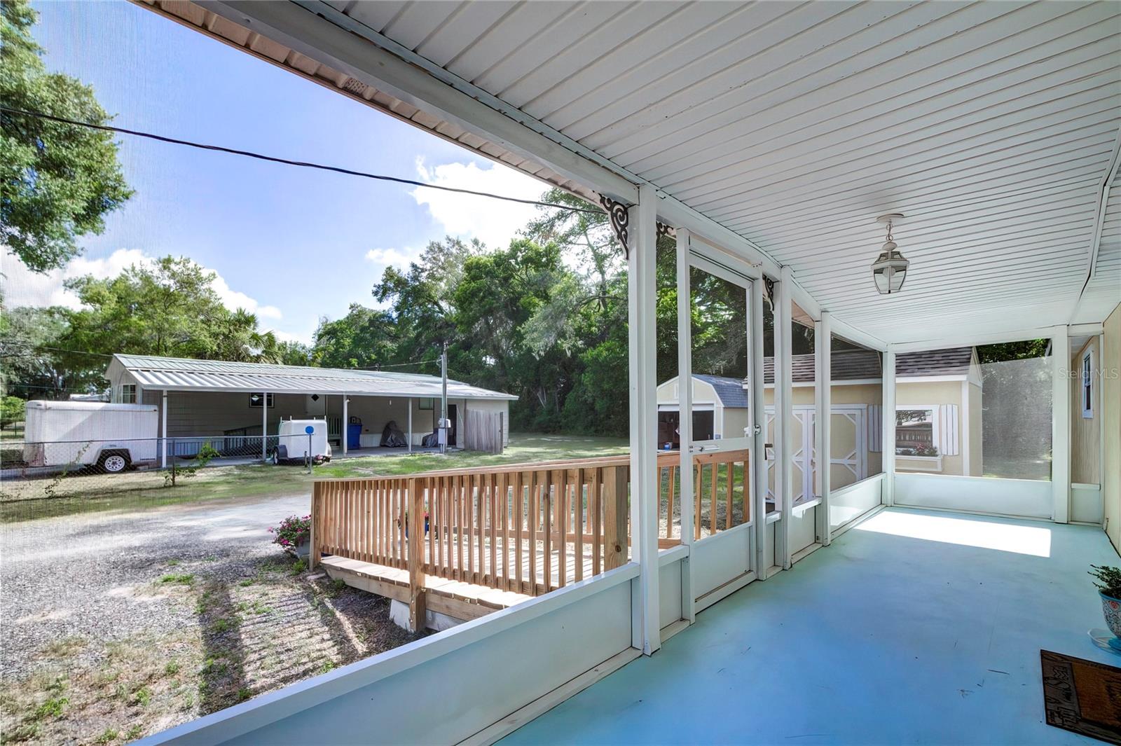 View of porch  measures 27 ft long