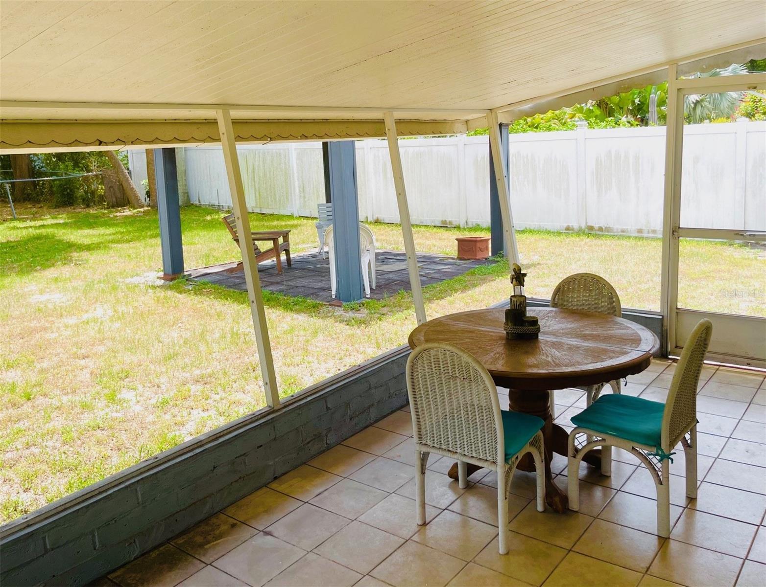 Patio, view from north side