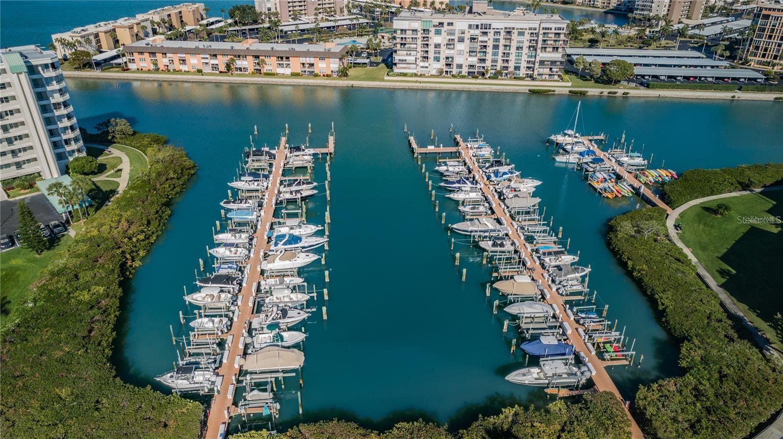 Marina -boat slips can be available for rent or purchase