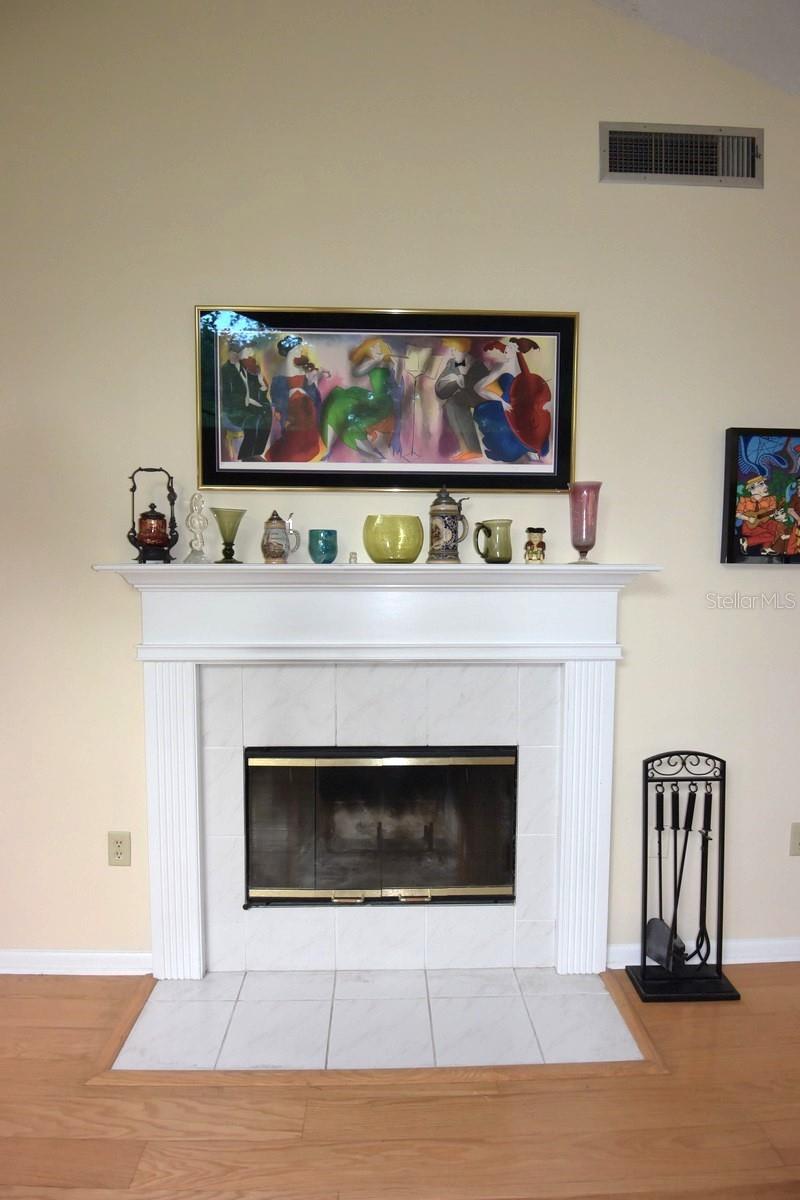 Wood Burning Fireplace in Great Room