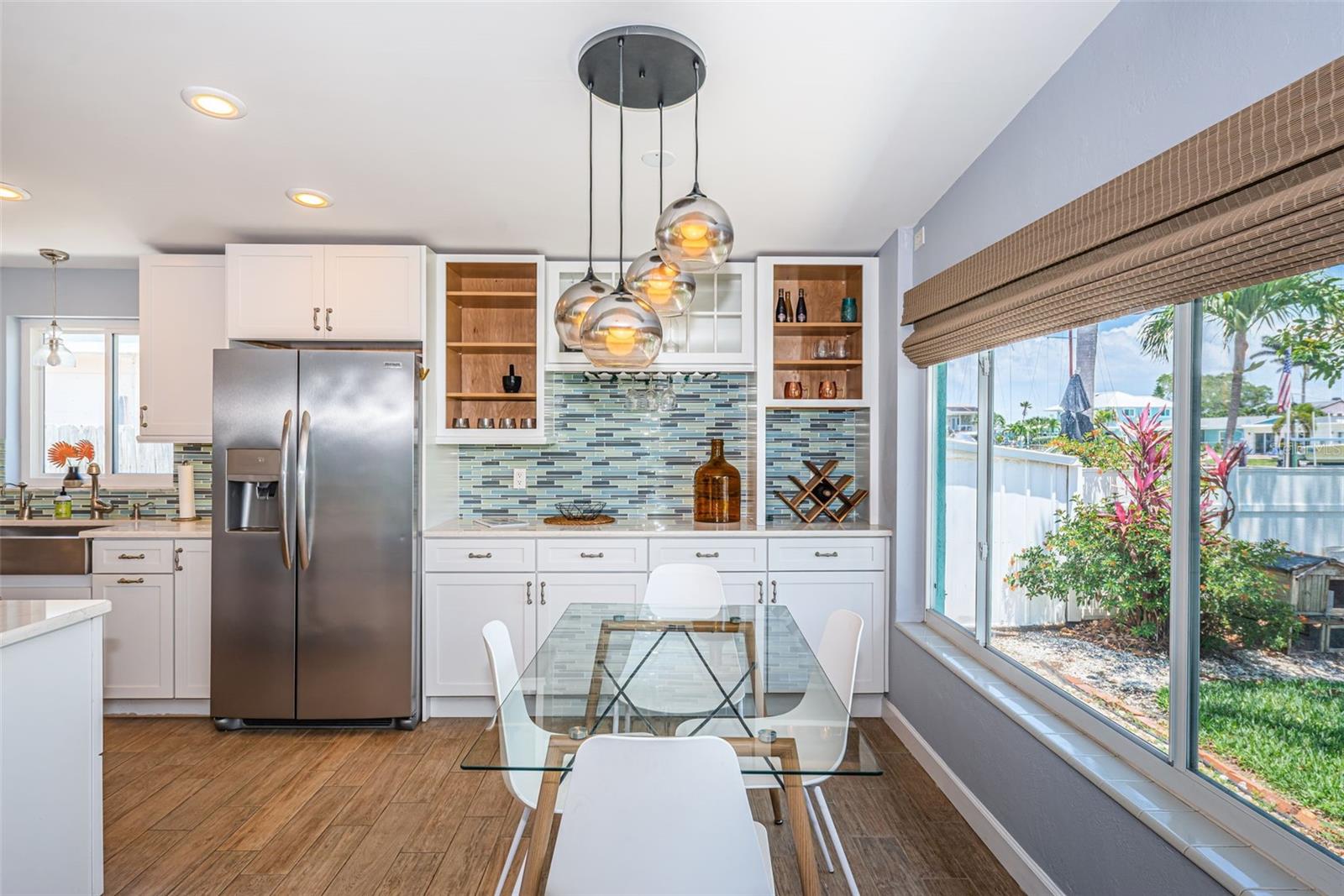 Eat in dining area with coffee nook or can be used as a dry bar