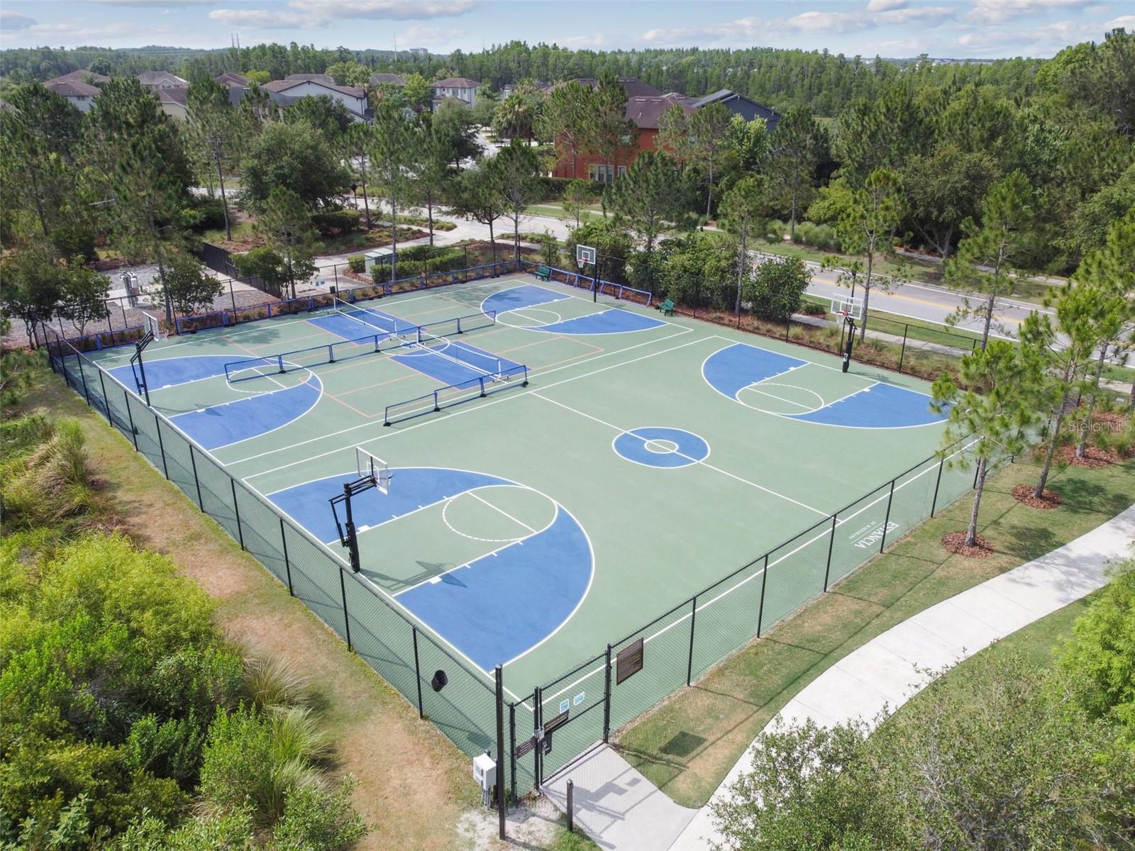 Pickleball and Basketball Courts