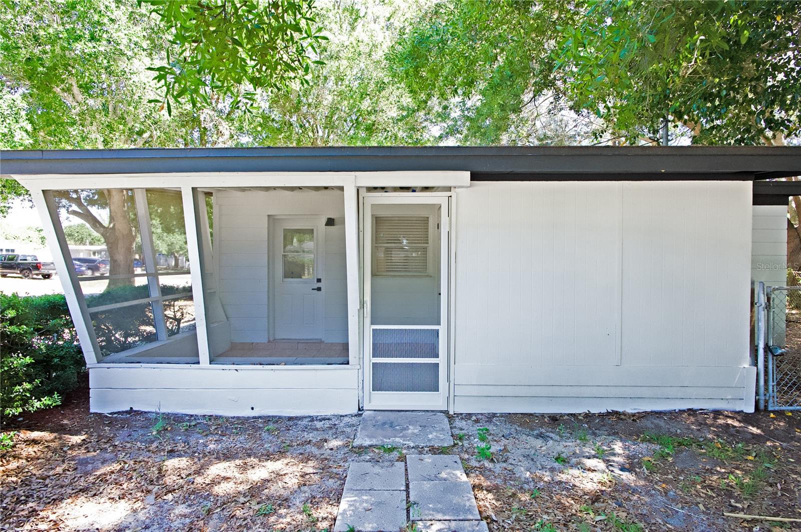 Side Access to Screened Patio