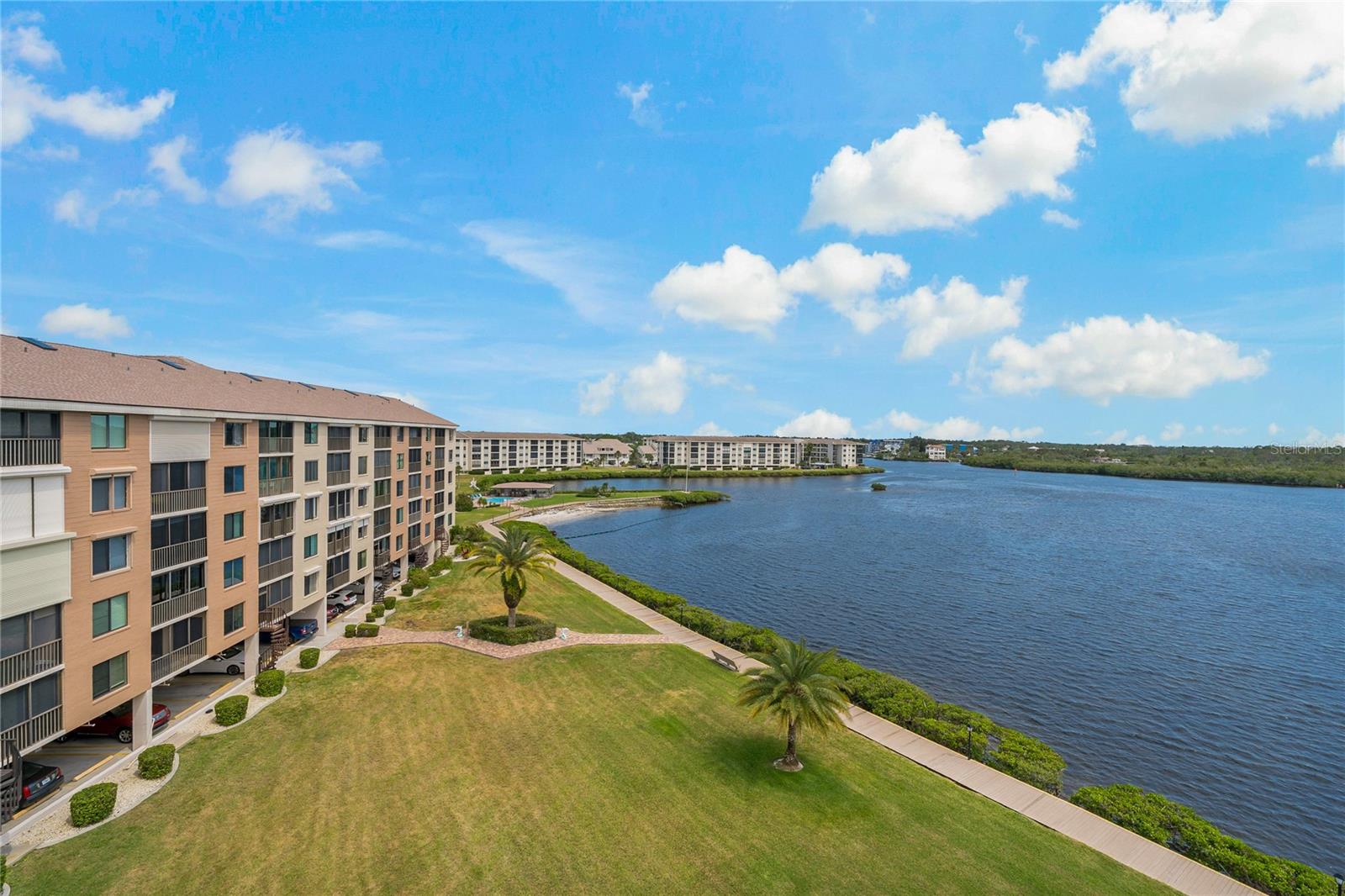 Condo Building Back Yard View