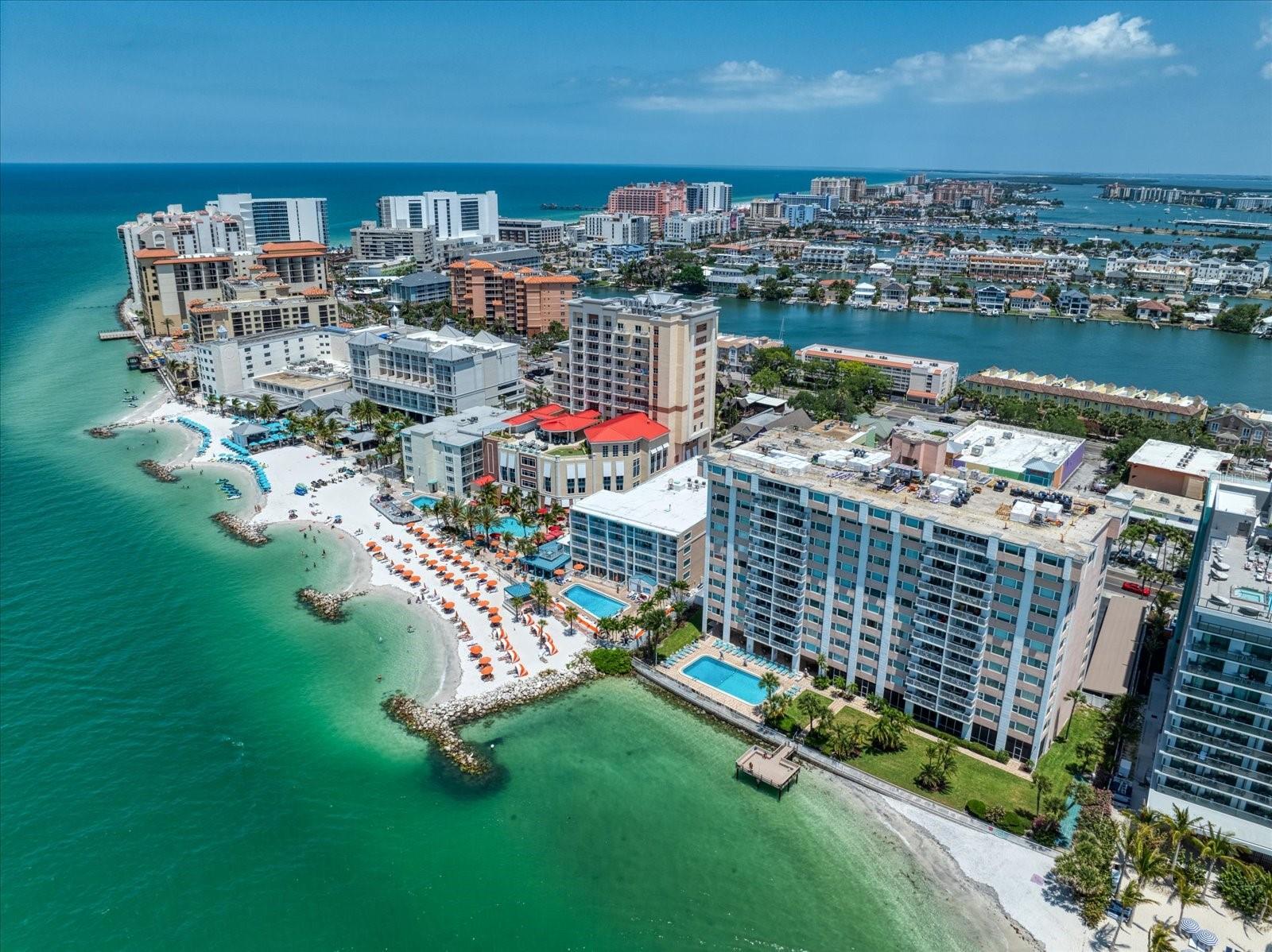 Aerial View Showing Private Beach