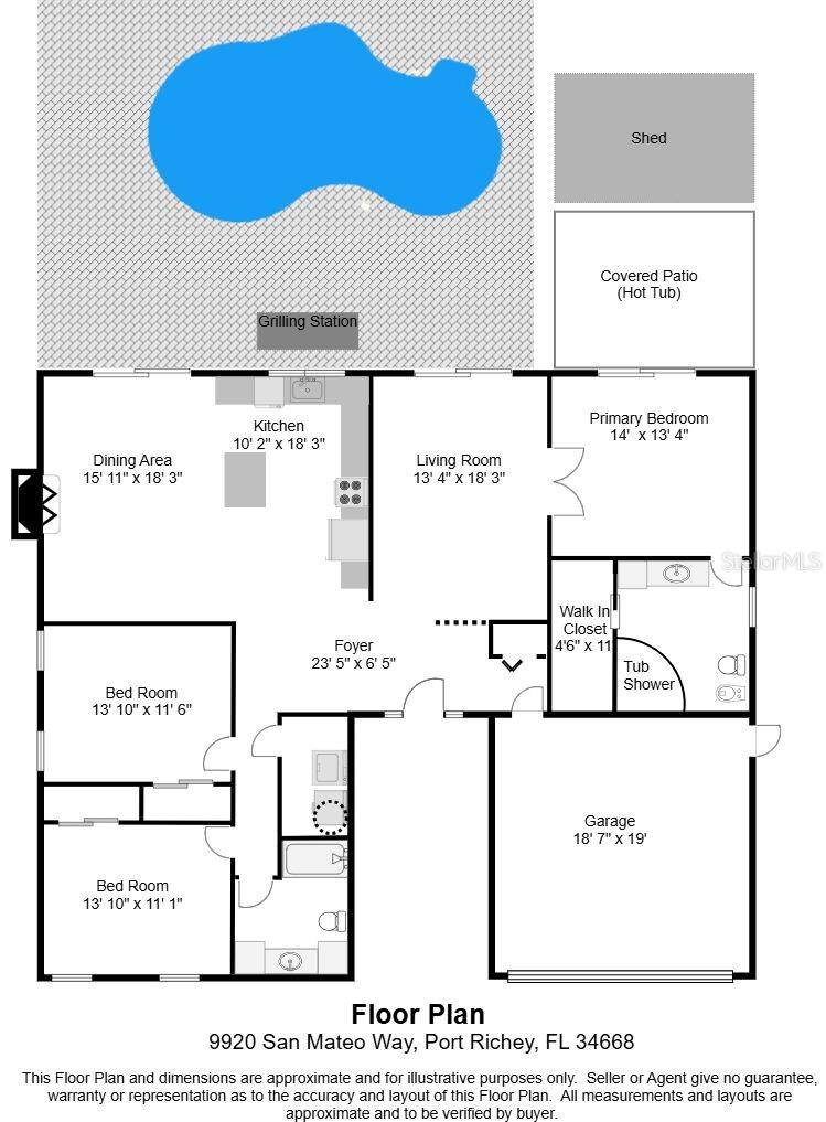 Floorplan -9920 San Mateo Way, Port Richey, FL 34668