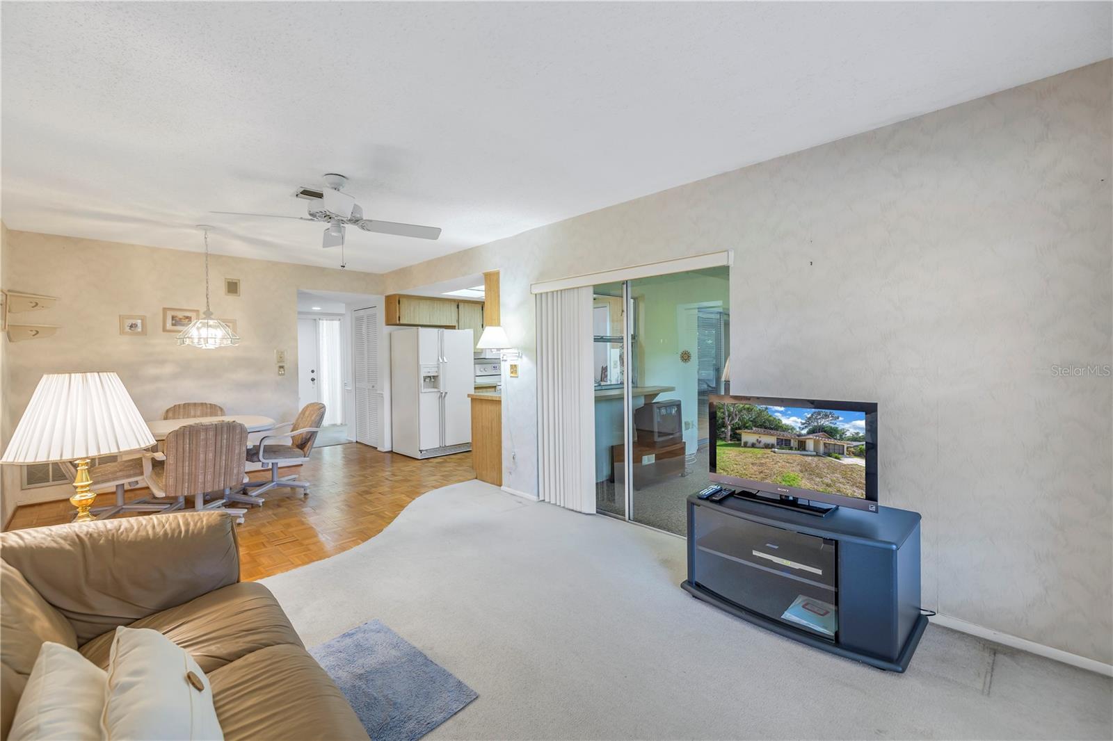 Family Room Open To Eat In Area Off Of Kitchen