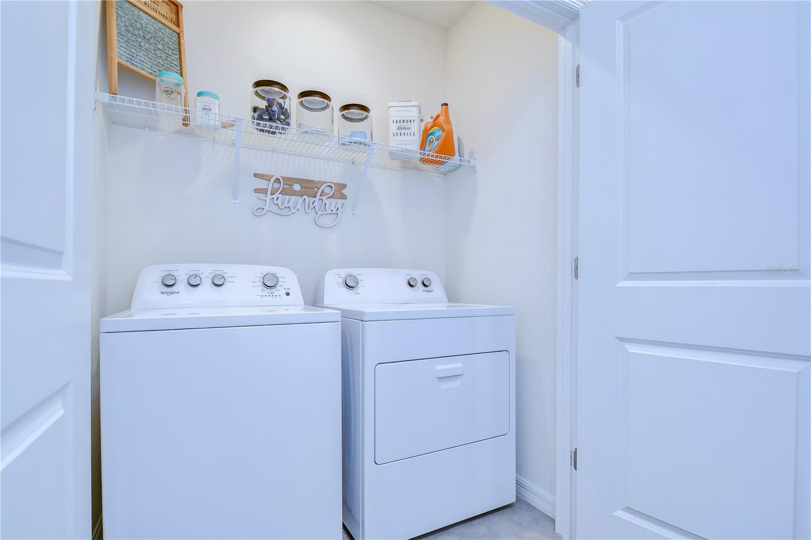 Washer and Dryer convey with the home!