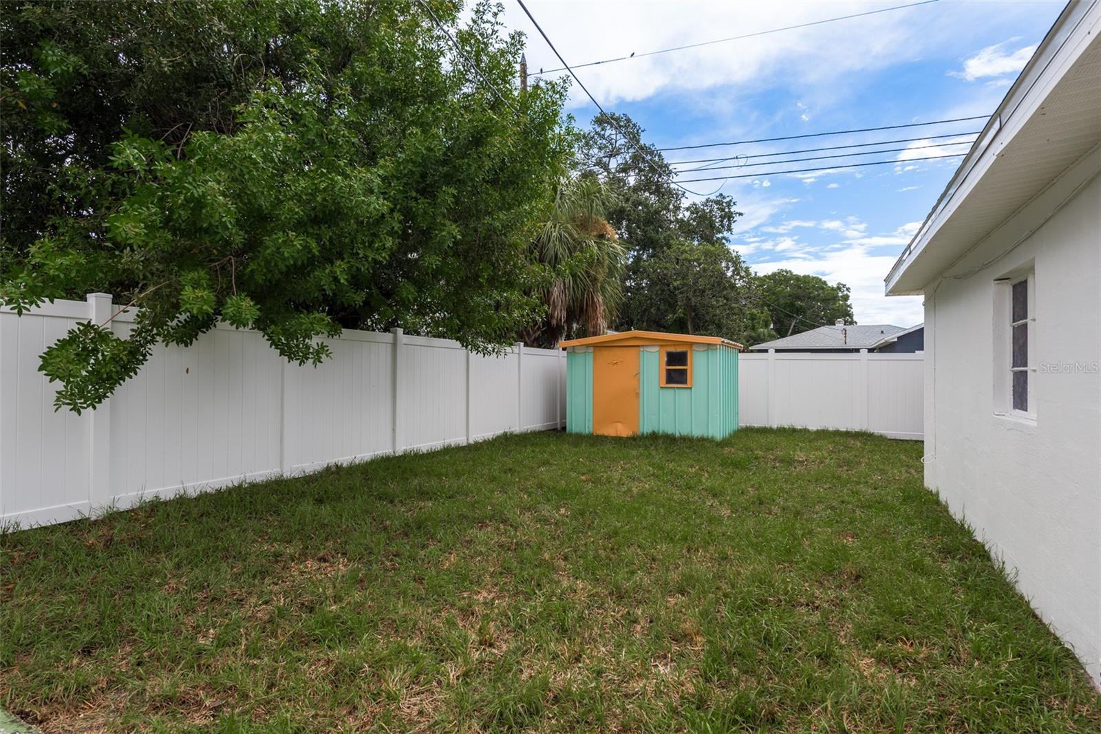 Side yard and shed, -3135 19th St N, St Petersburg, FL
