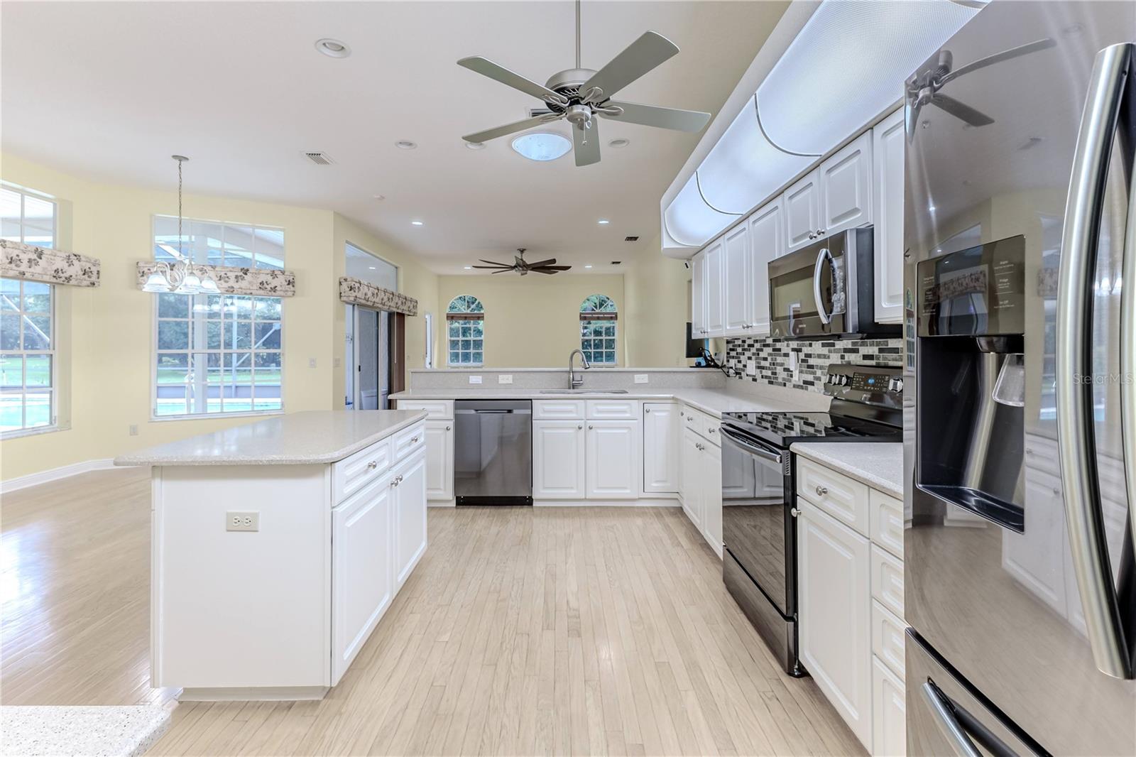 Kitchen to Breakfast Nook & Family Room