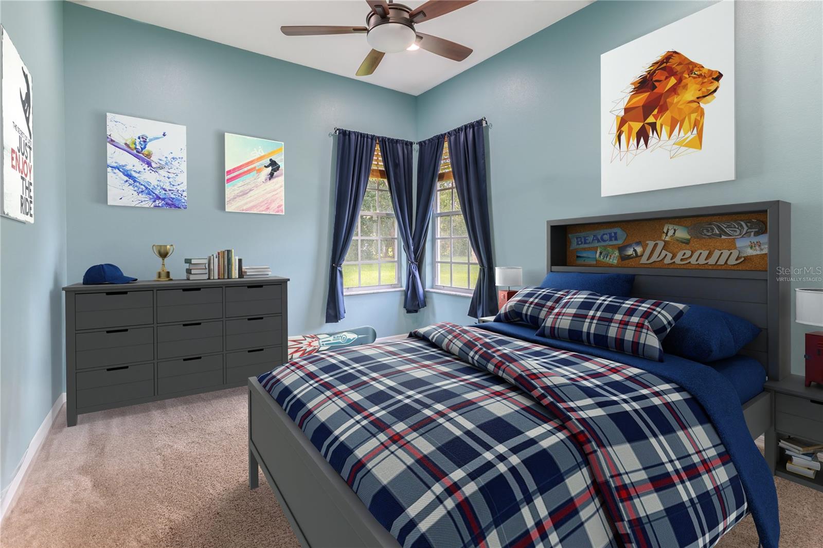 Virtually Staged Bedroom 2